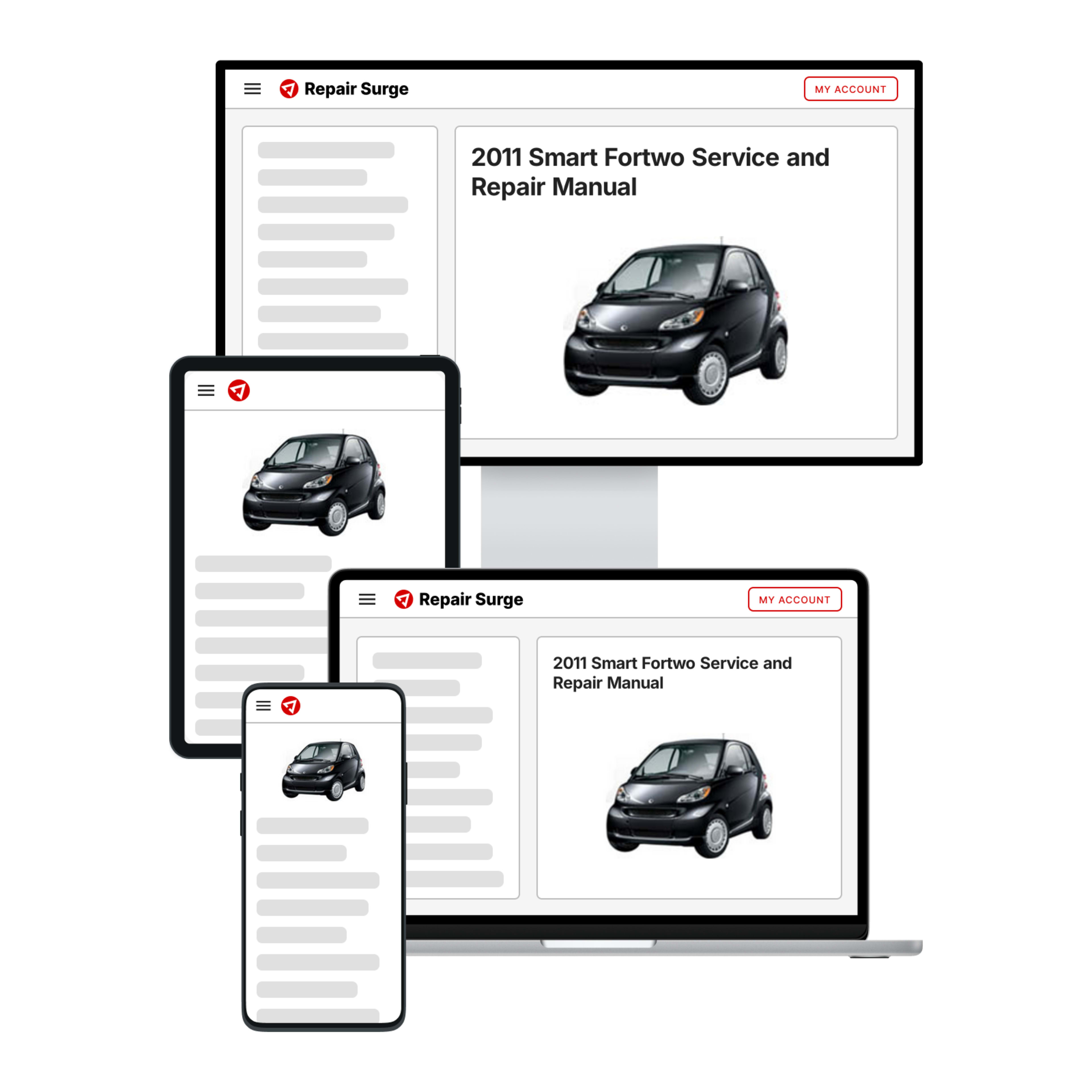2011 Smart Fortwo service and repair manual hero image