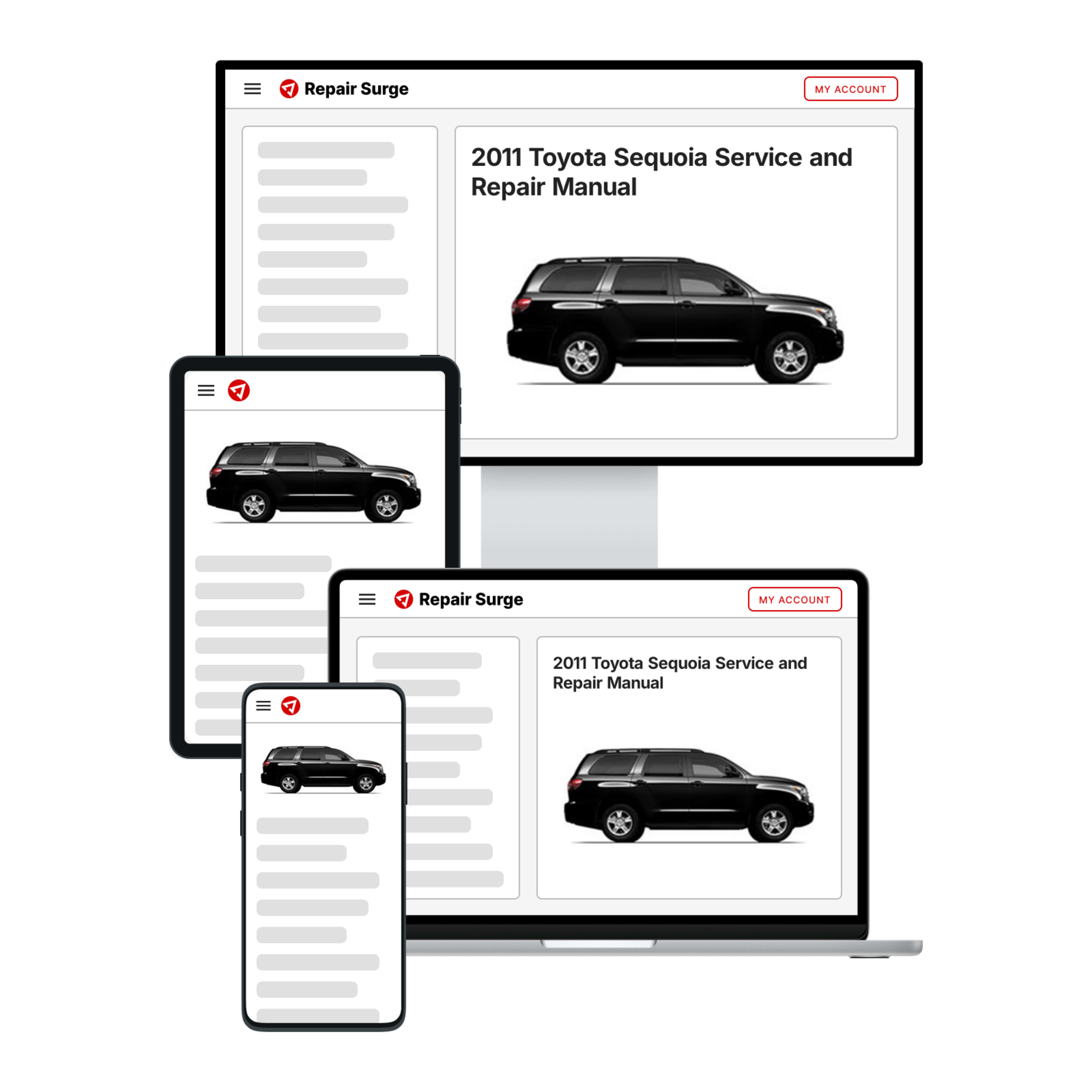 2011 Toyota Sequoia service and repair manual hero image