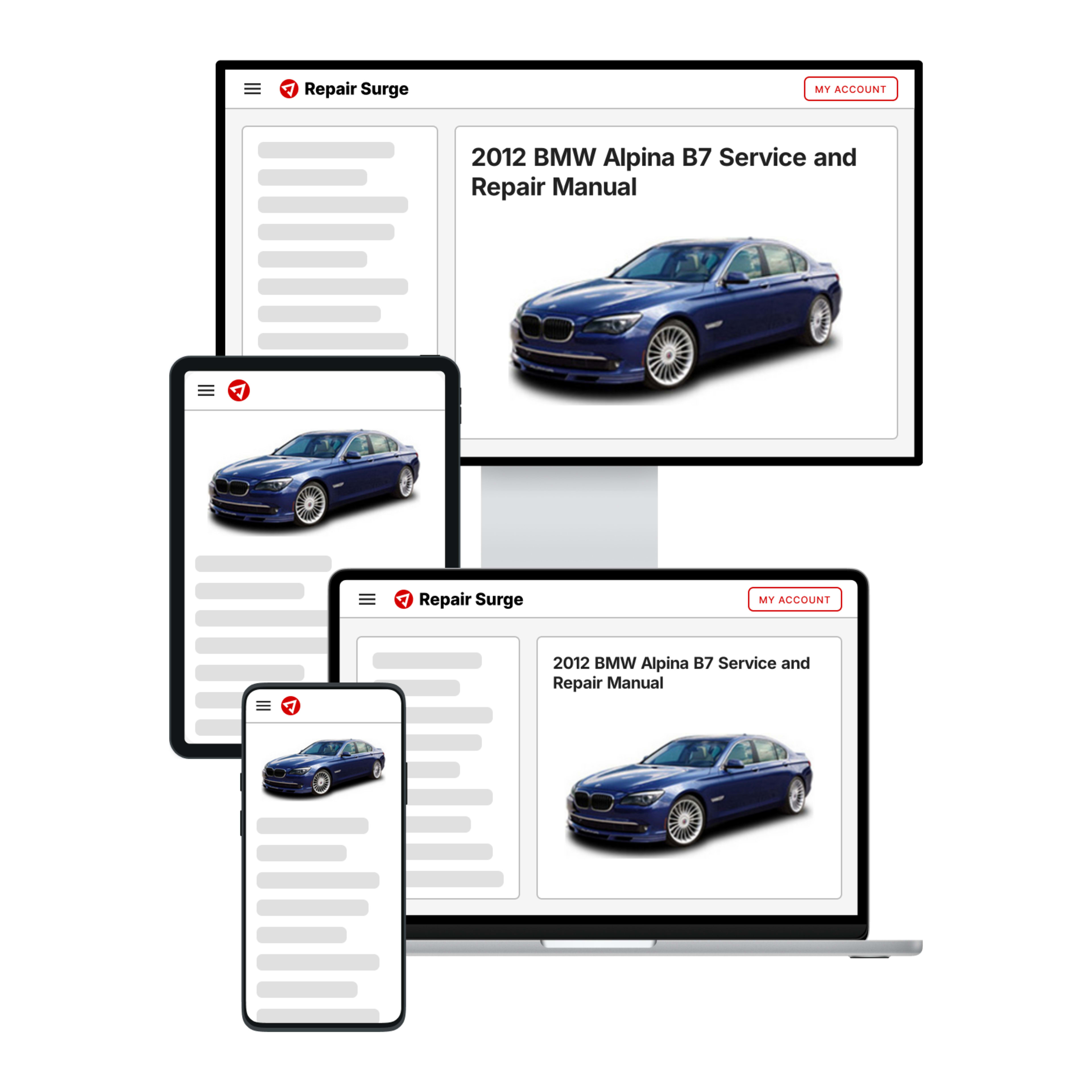 2012 BMW Alpina B7 service and repair manual hero image