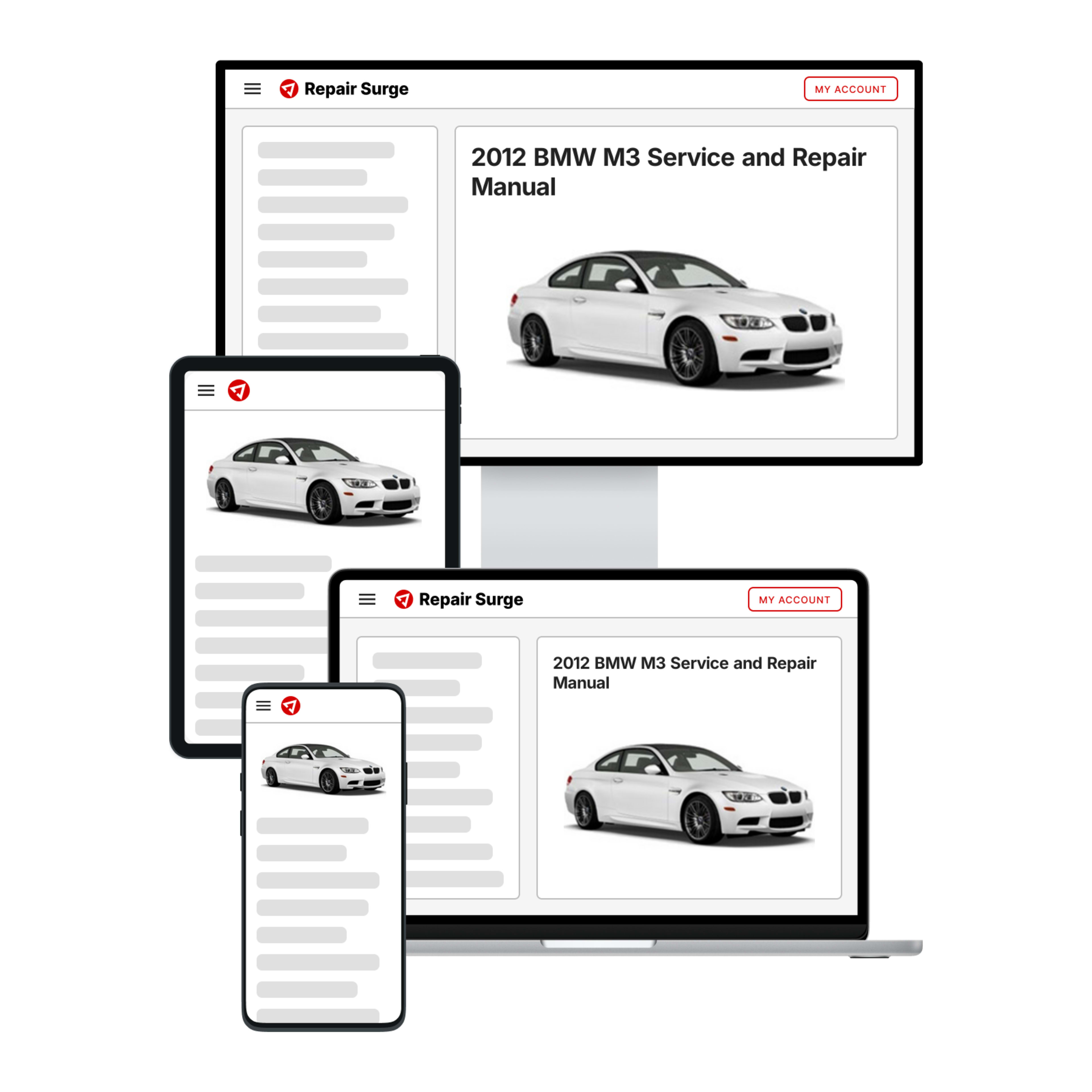 2012 BMW M3 service and repair manual hero image