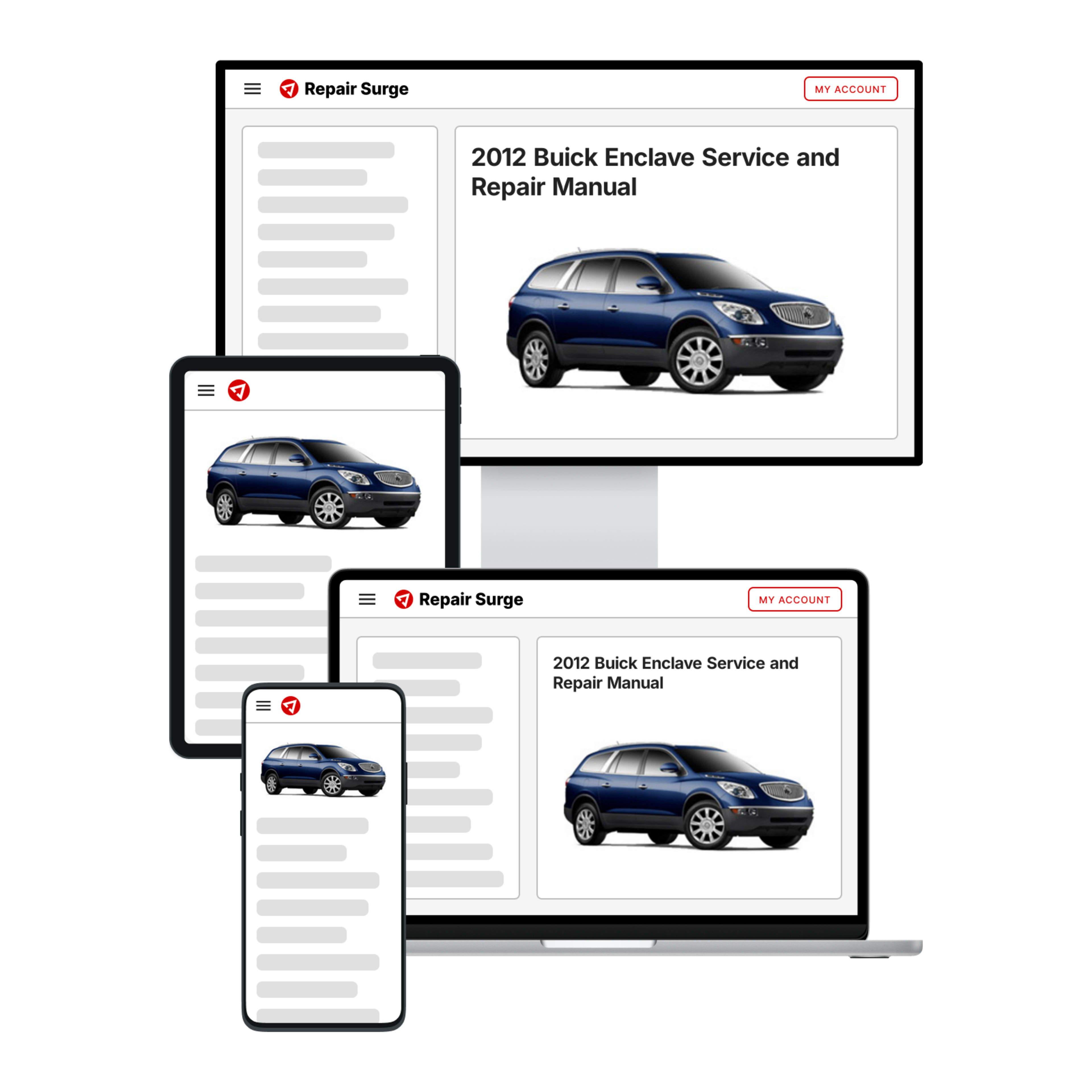 2012 Buick Enclave service and repair manual hero image
