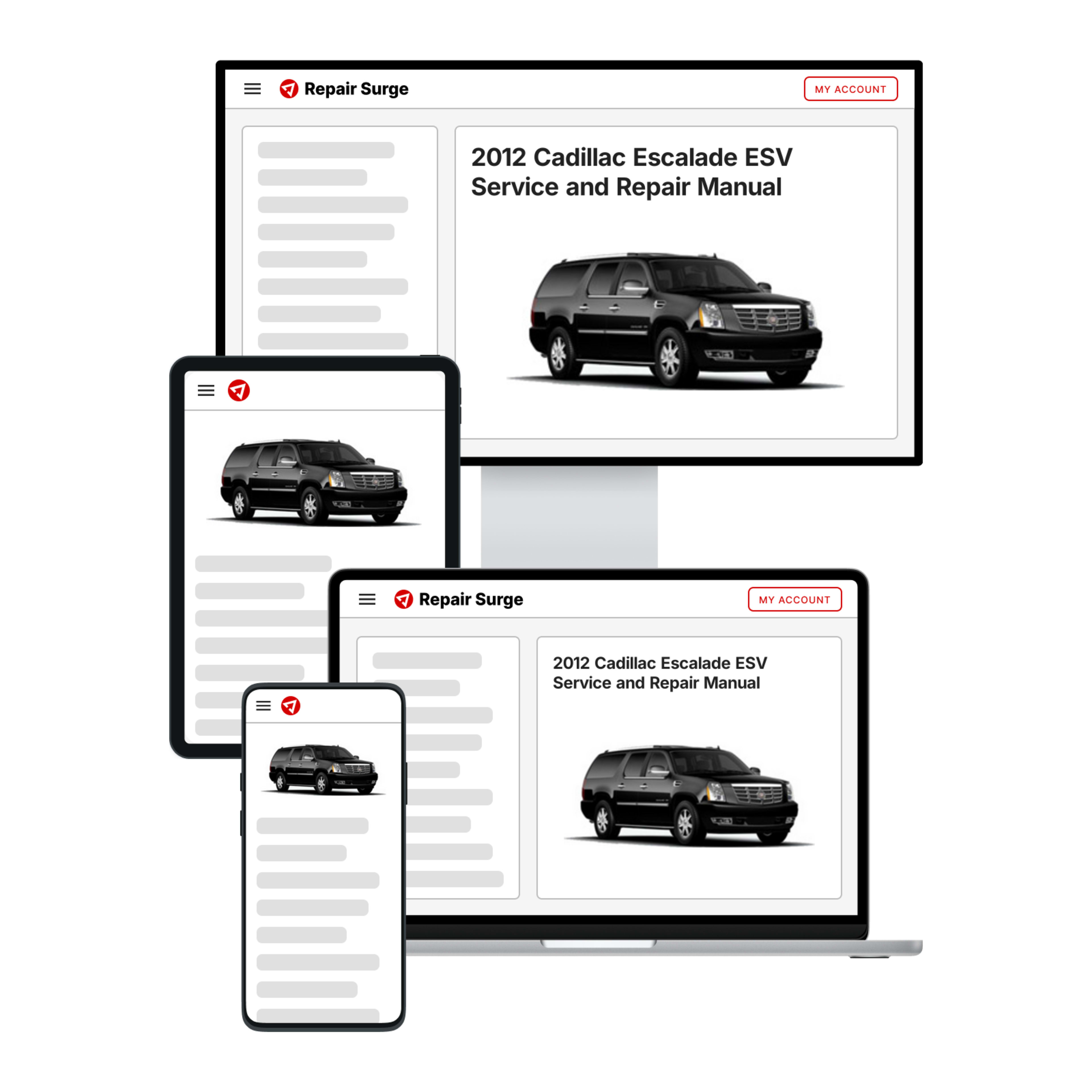 2012 Cadillac Escalade ESV service and repair manual hero image