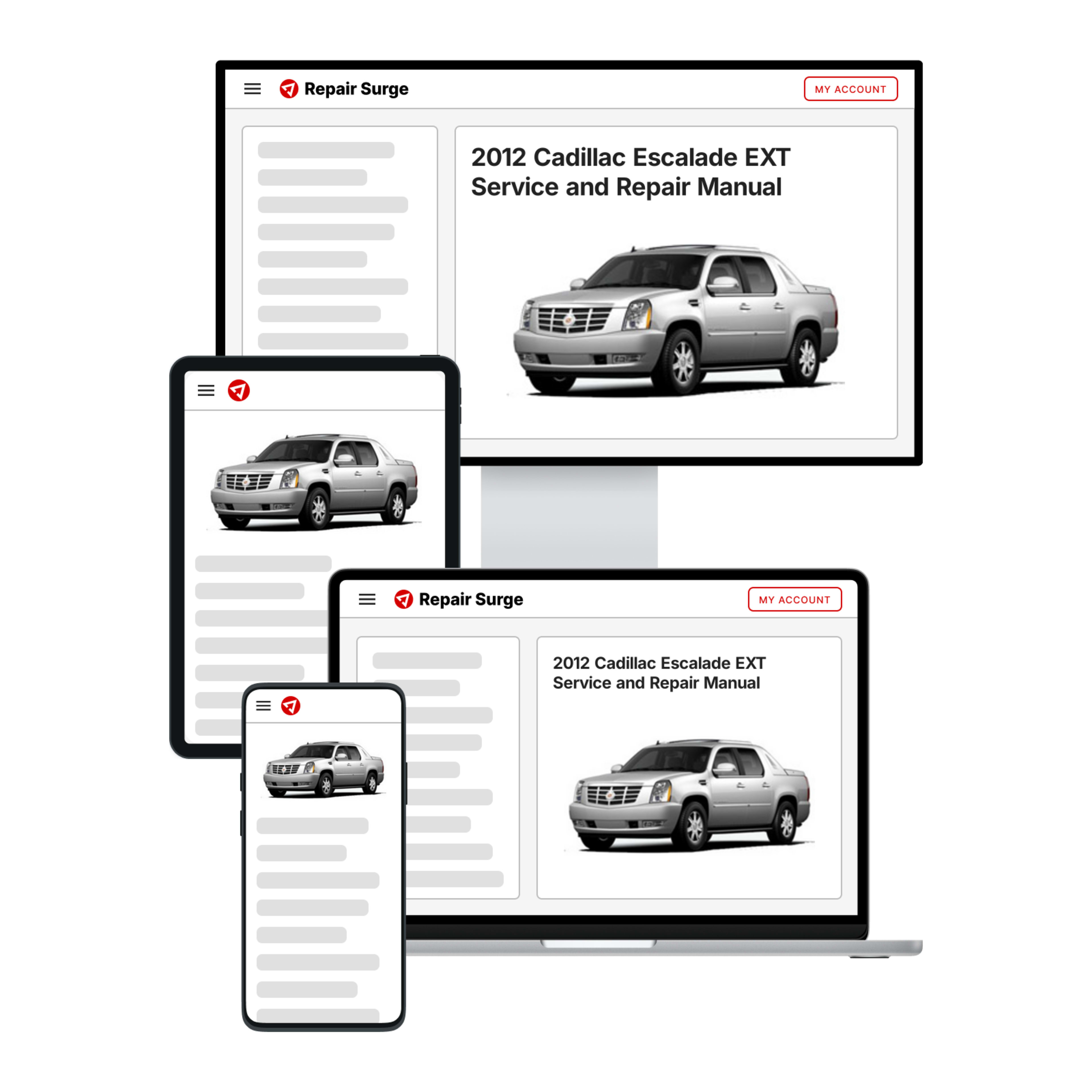 2012 Cadillac Escalade EXT service and repair manual hero image
