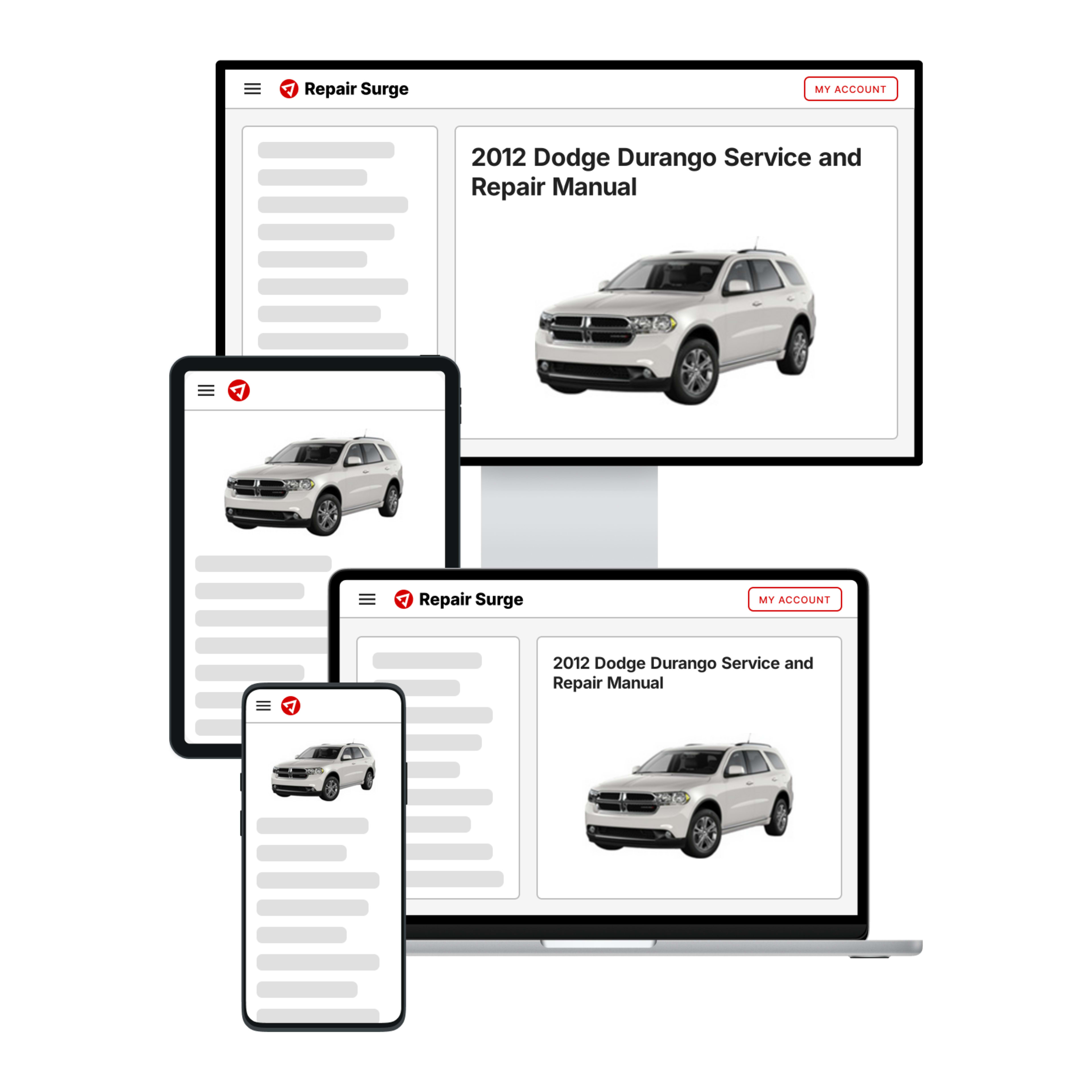 2012 Dodge Durango service and repair manual hero image