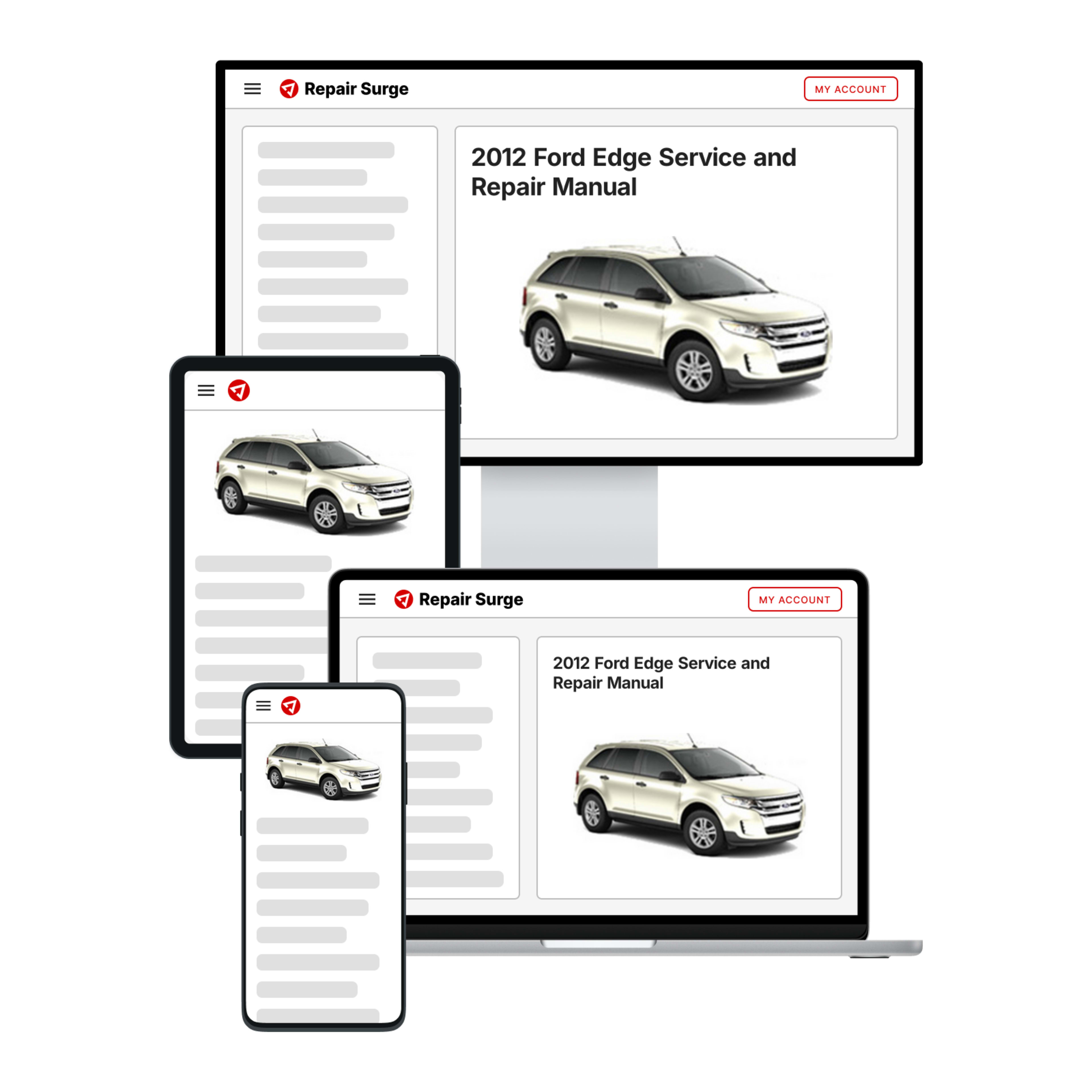 2012 Ford Edge service and repair manual hero image