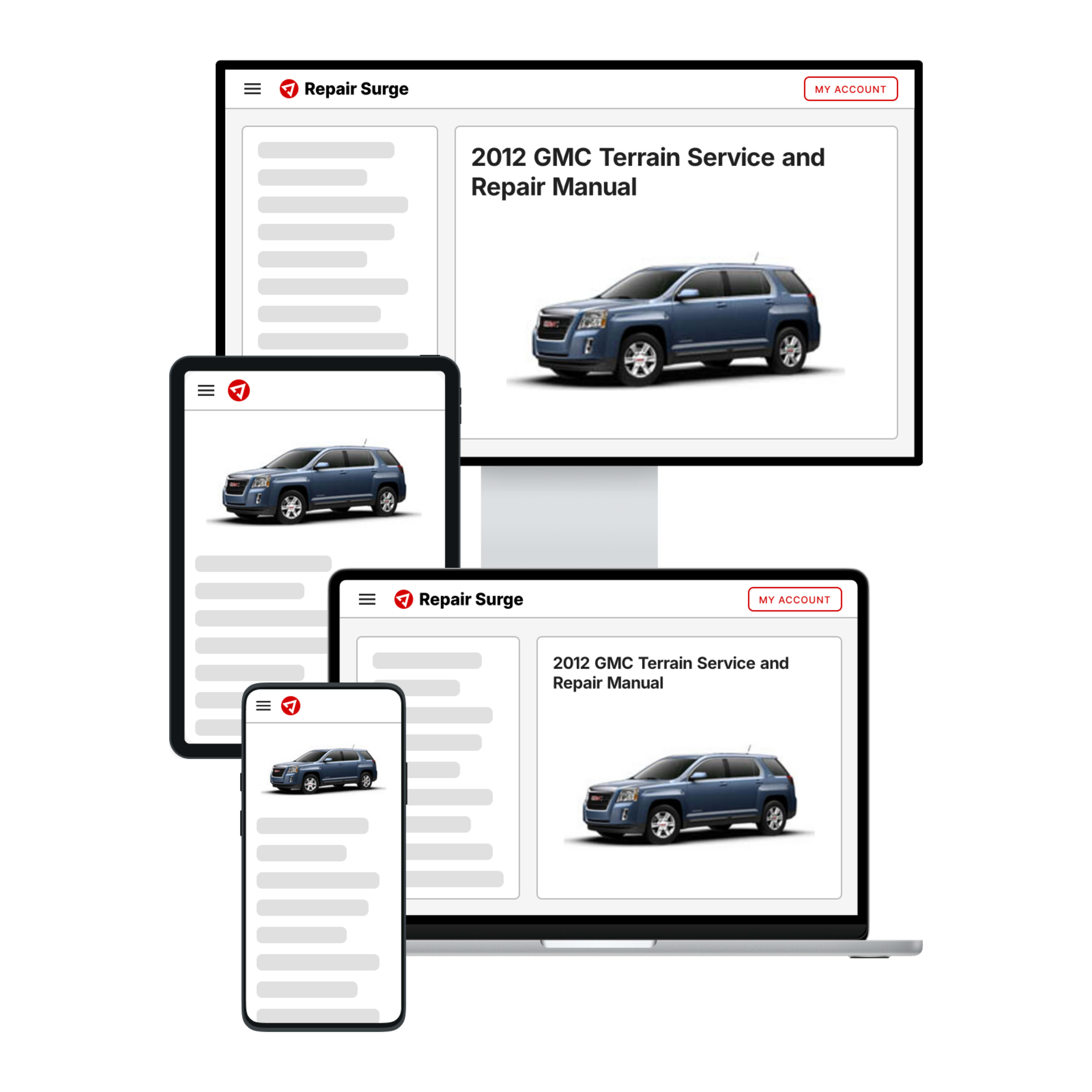 2012 GMC Terrain service and repair manual hero image