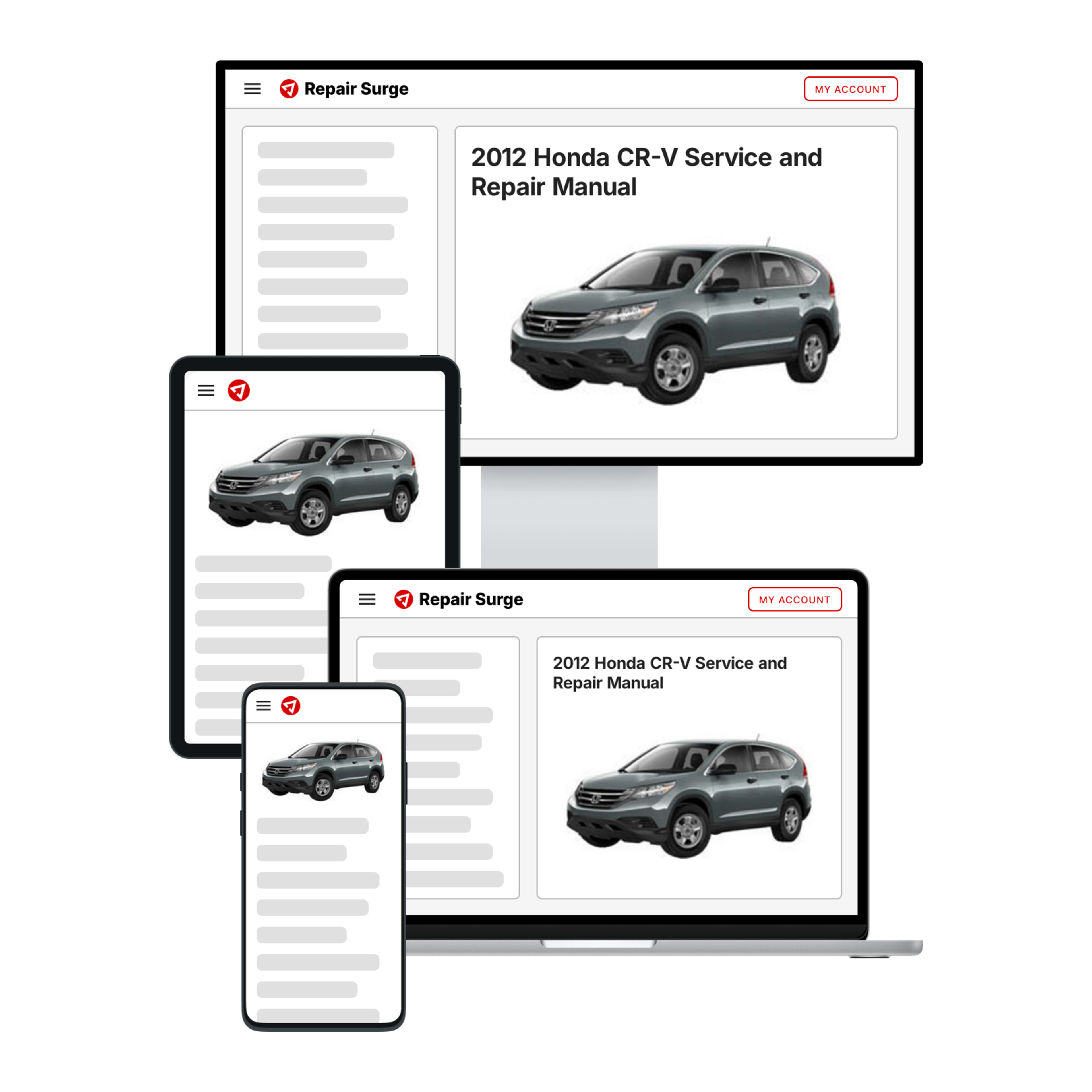 2012 Honda CR-V service and repair manual hero image