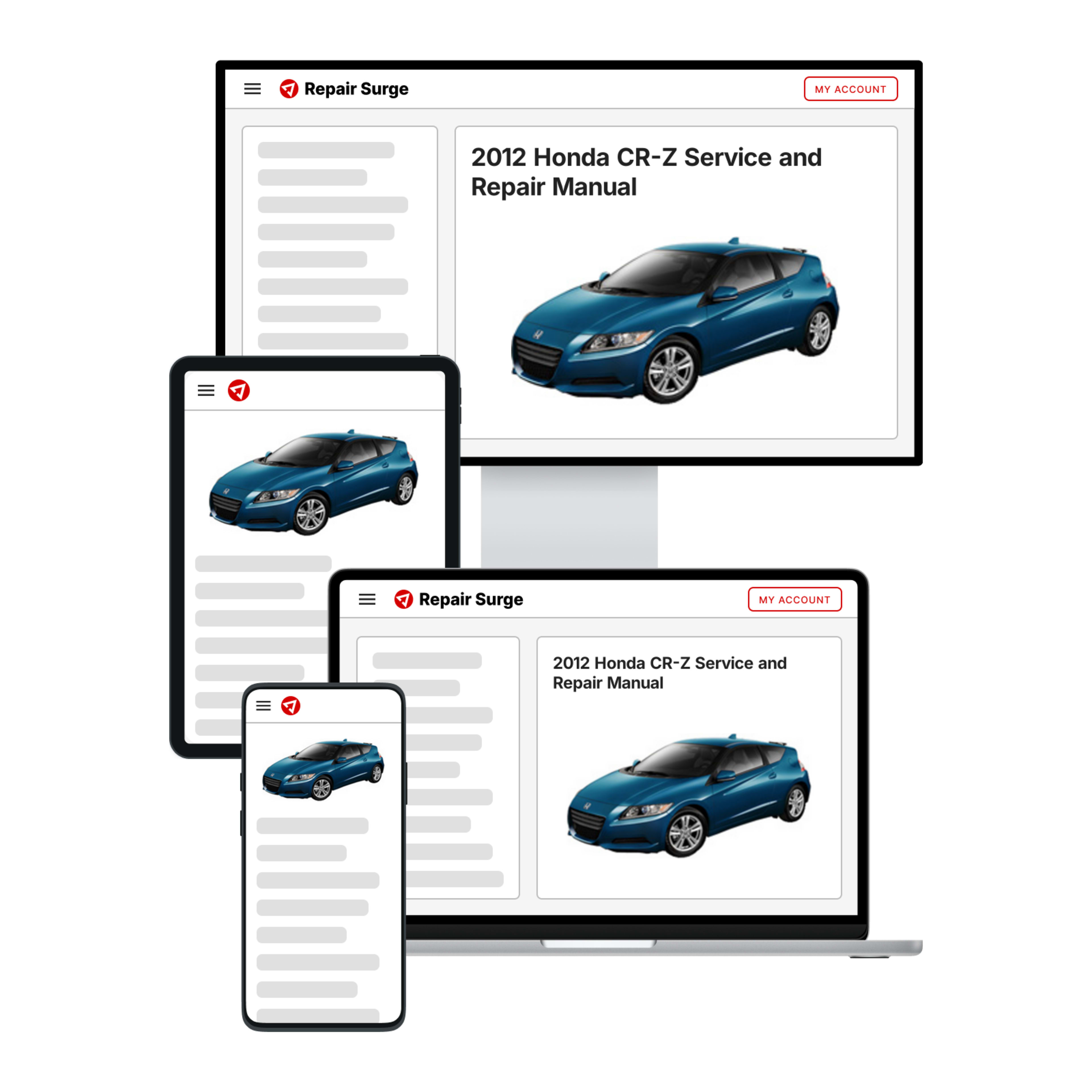 2012 Honda CR-Z service and repair manual hero image