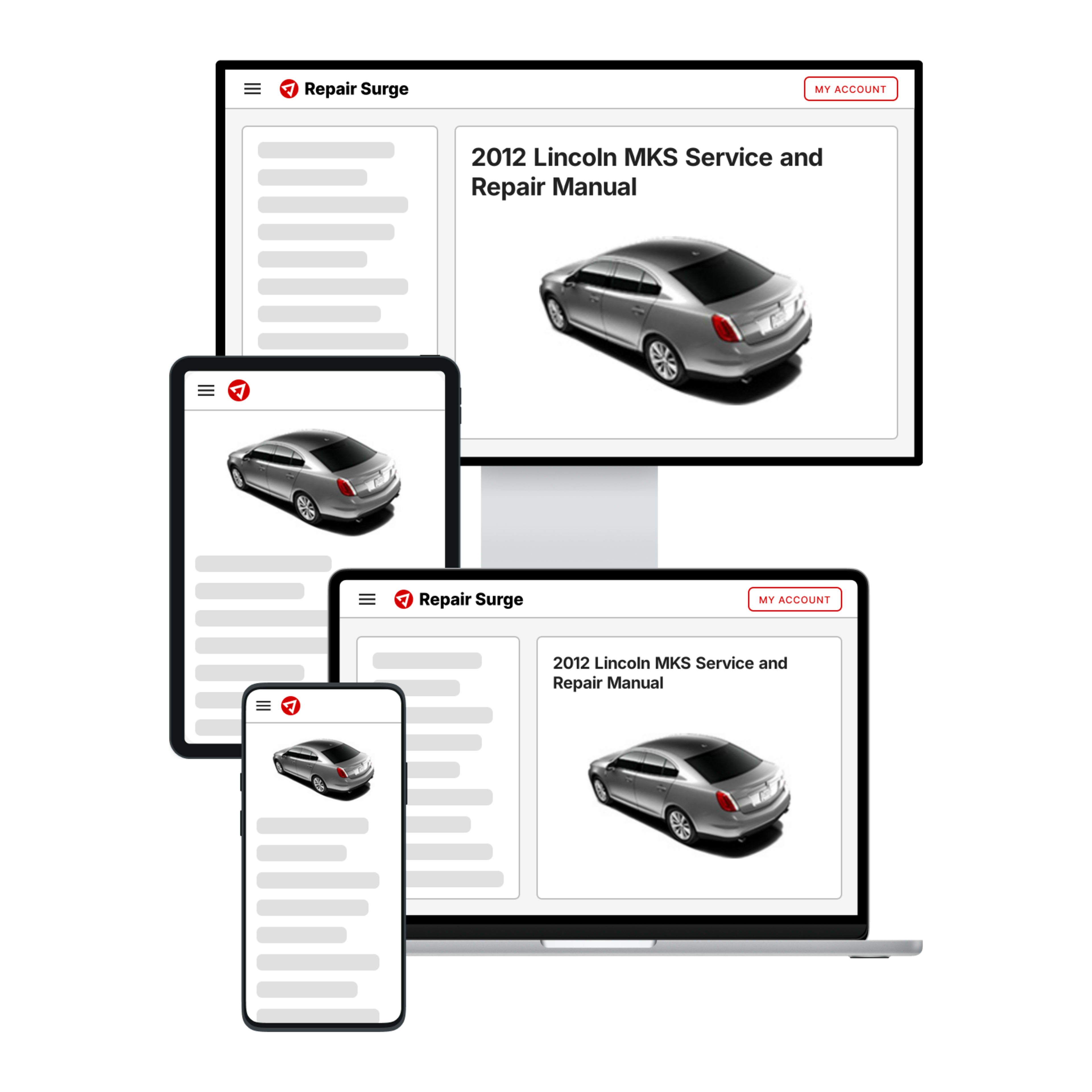 2012 Lincoln MKS service and repair manual hero image