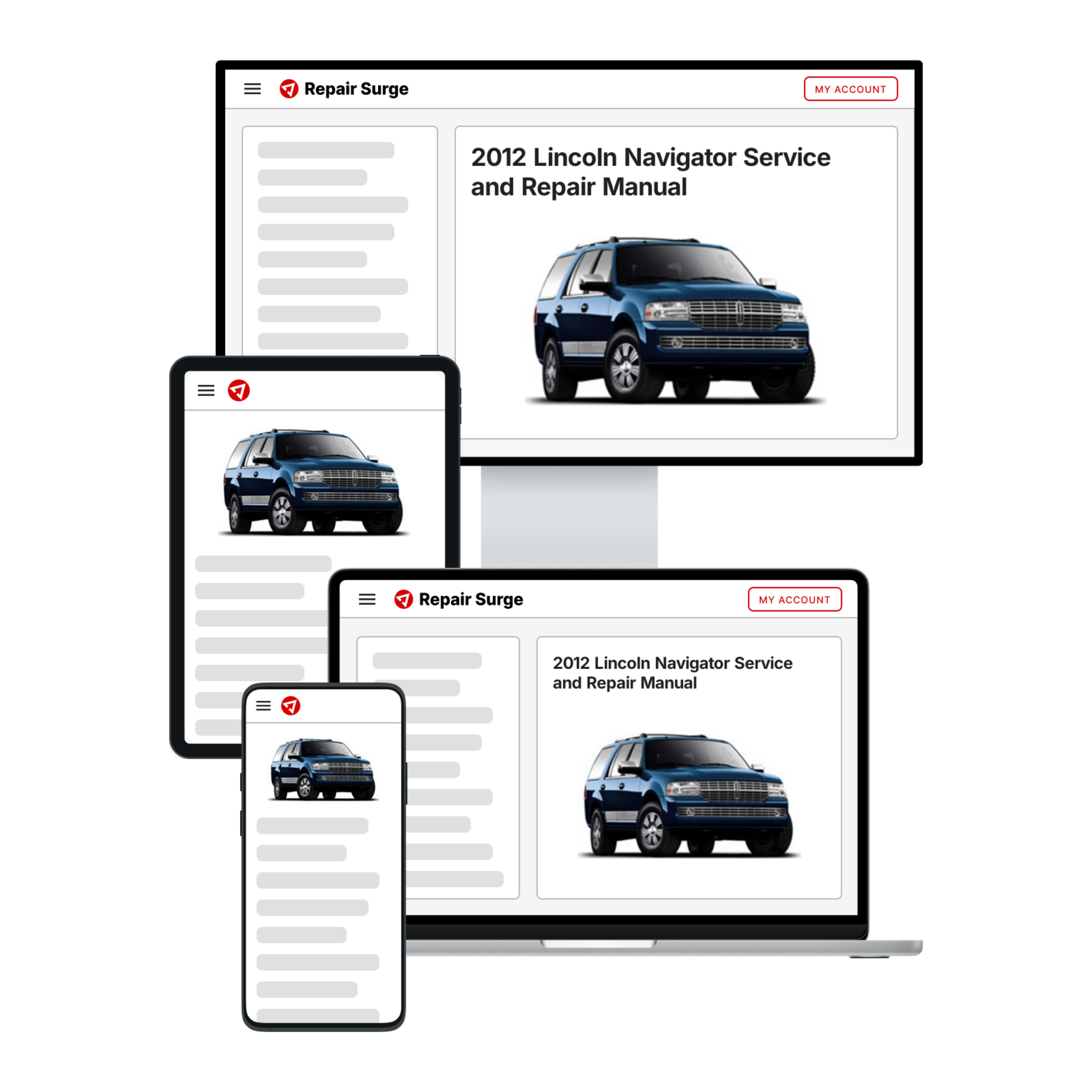 2012 Lincoln Navigator service and repair manual hero image