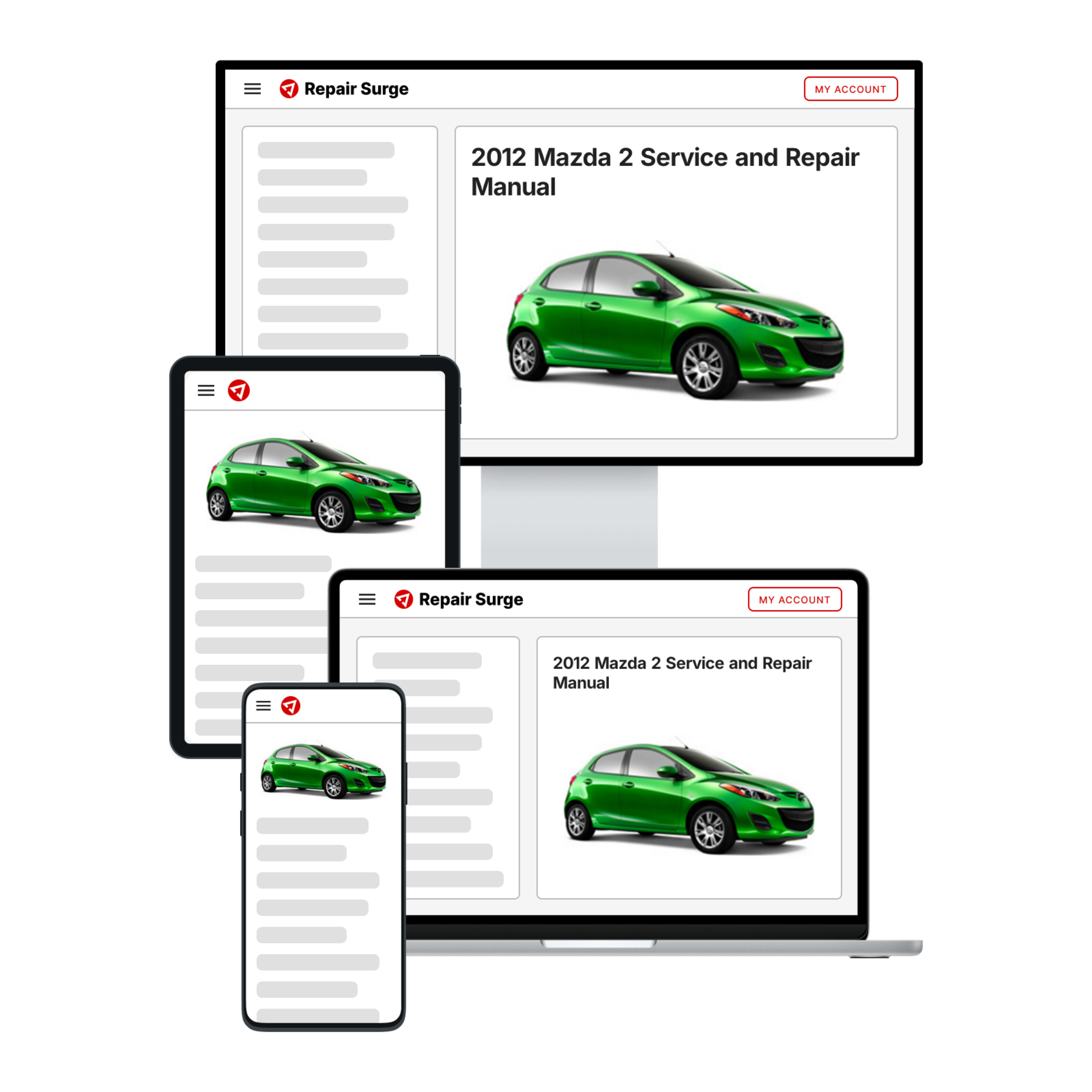2012 Mazda 2 service and repair manual hero image