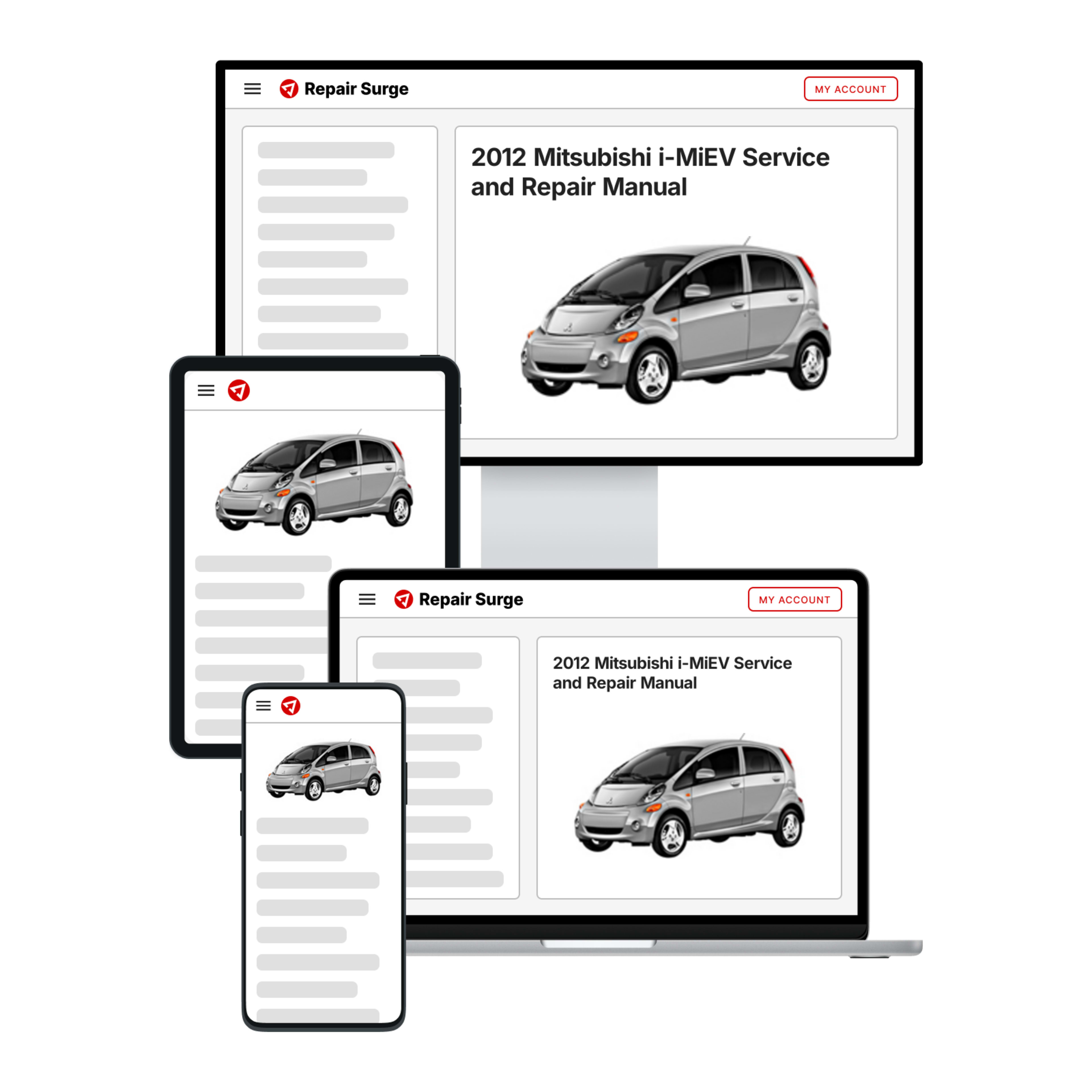 2012 Mitsubishi i-MiEV service and repair manual hero image
