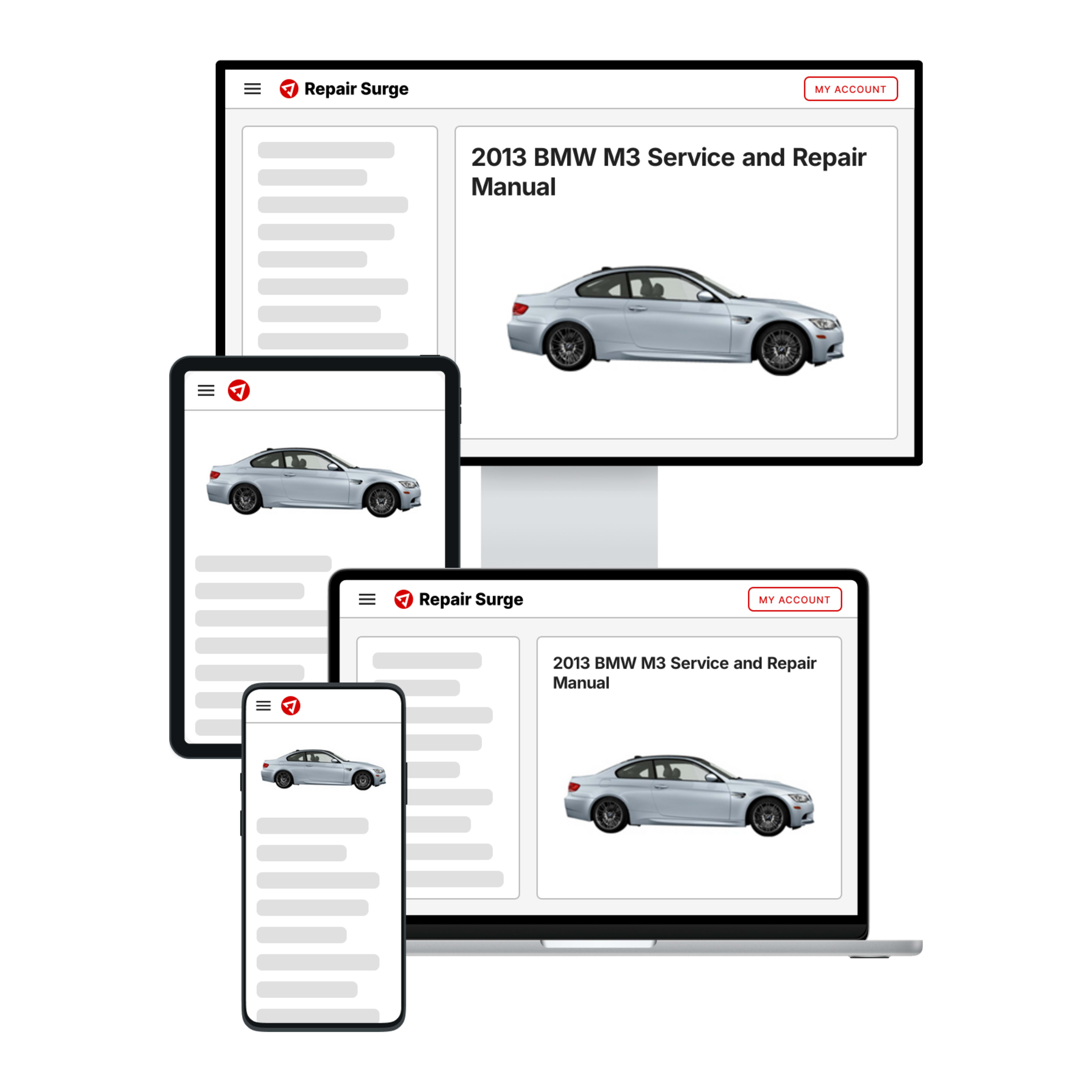 2013 BMW M3 service and repair manual hero image