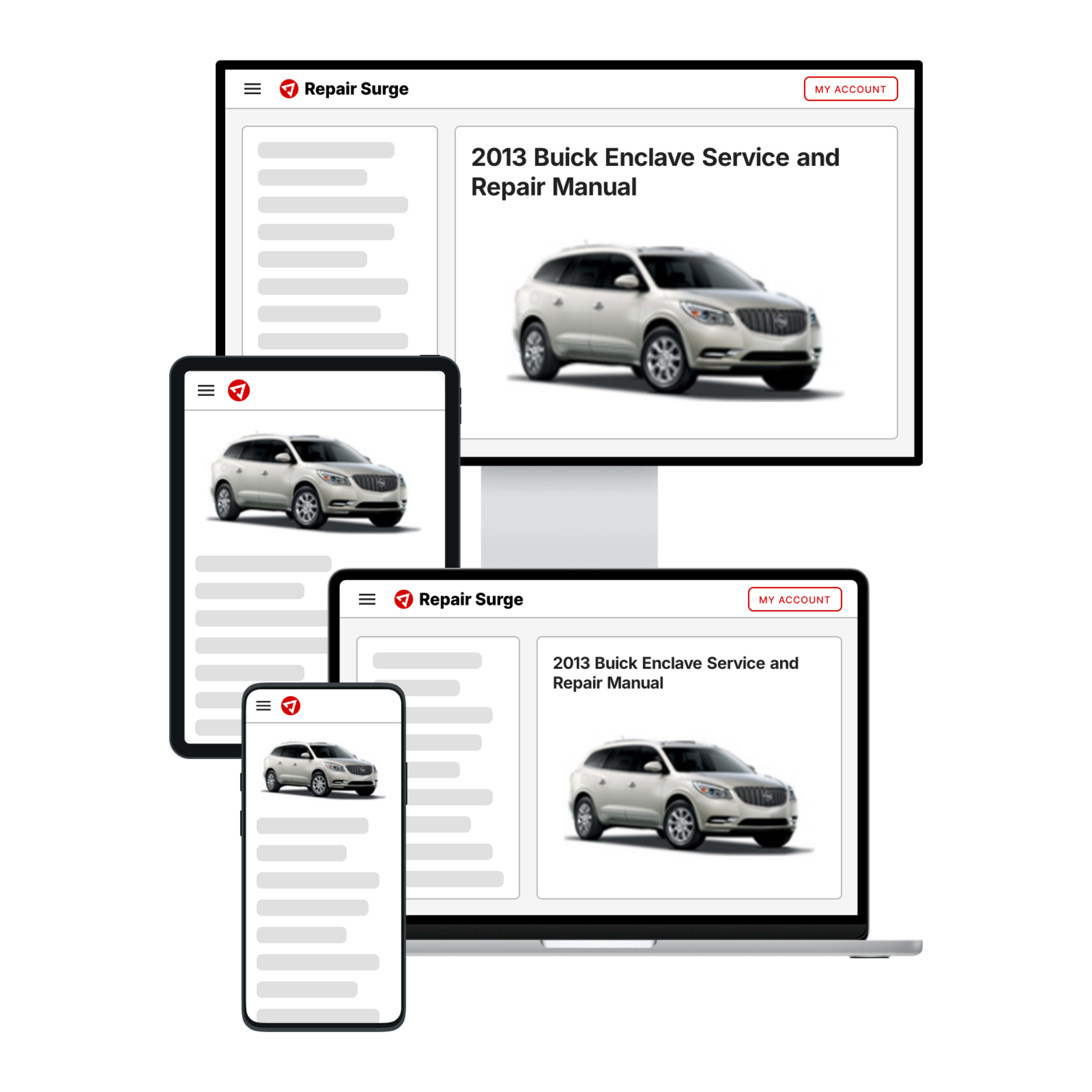 2013 Buick Enclave service and repair manual hero image
