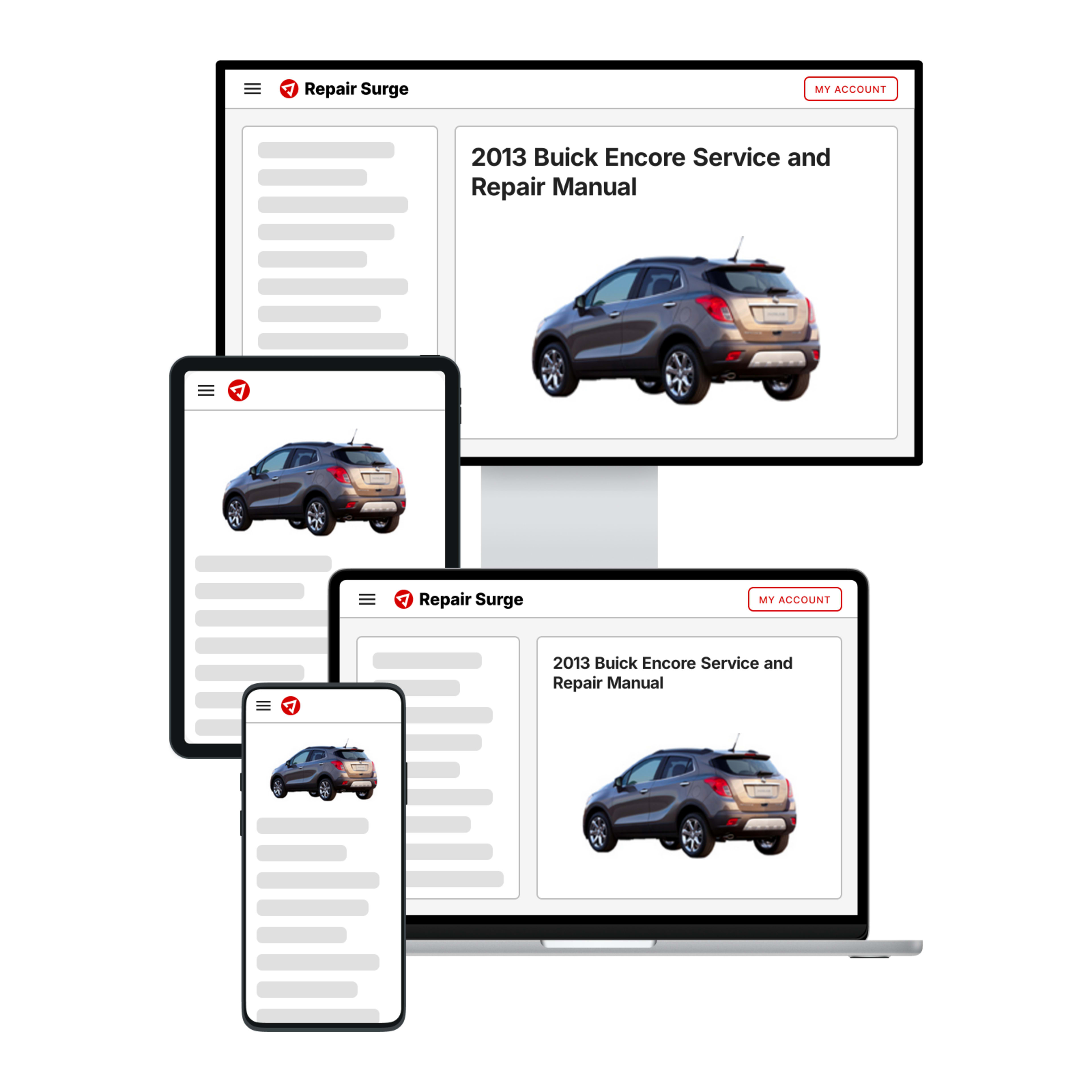 2013 Buick Encore service and repair manual hero image