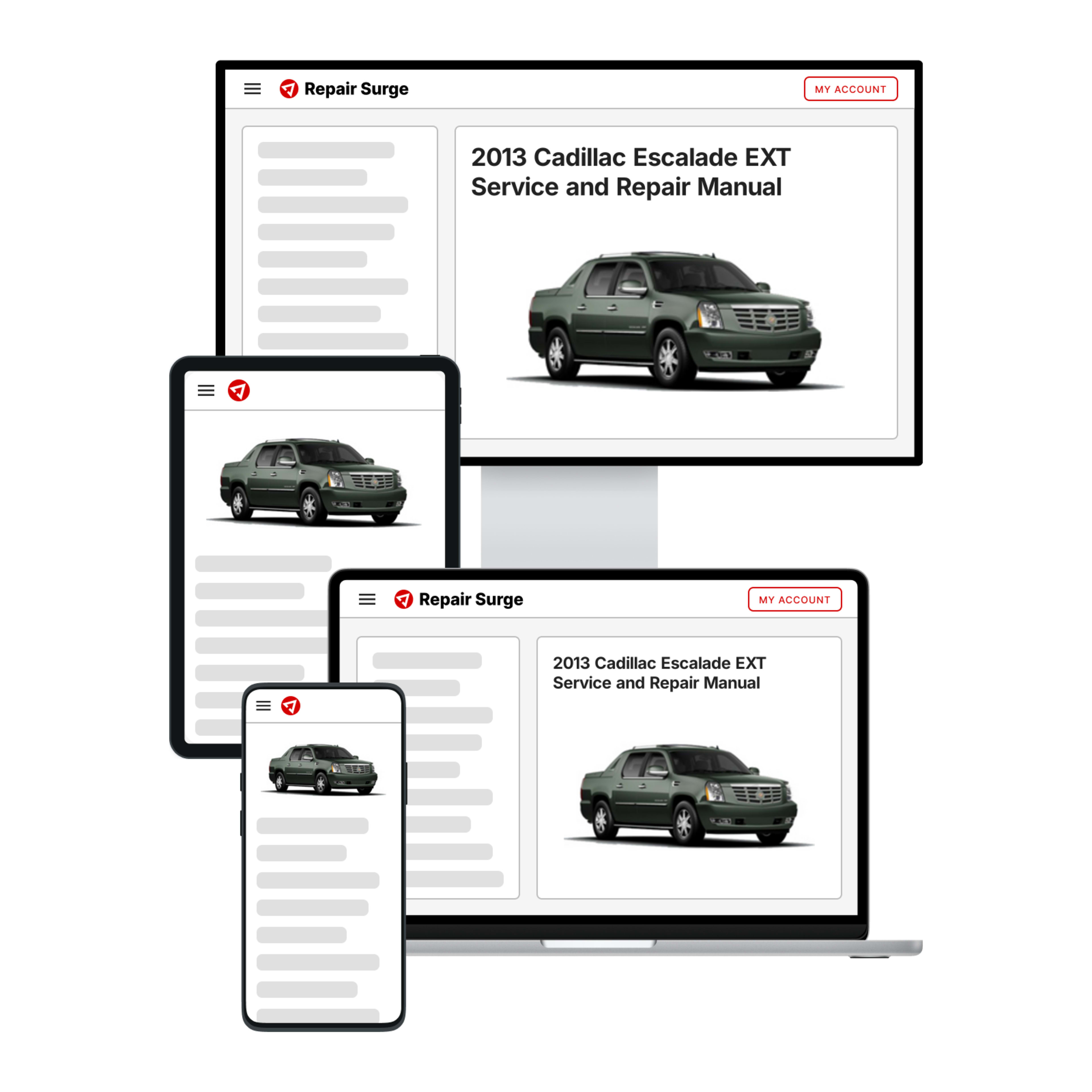 2013 Cadillac Escalade EXT service and repair manual hero image