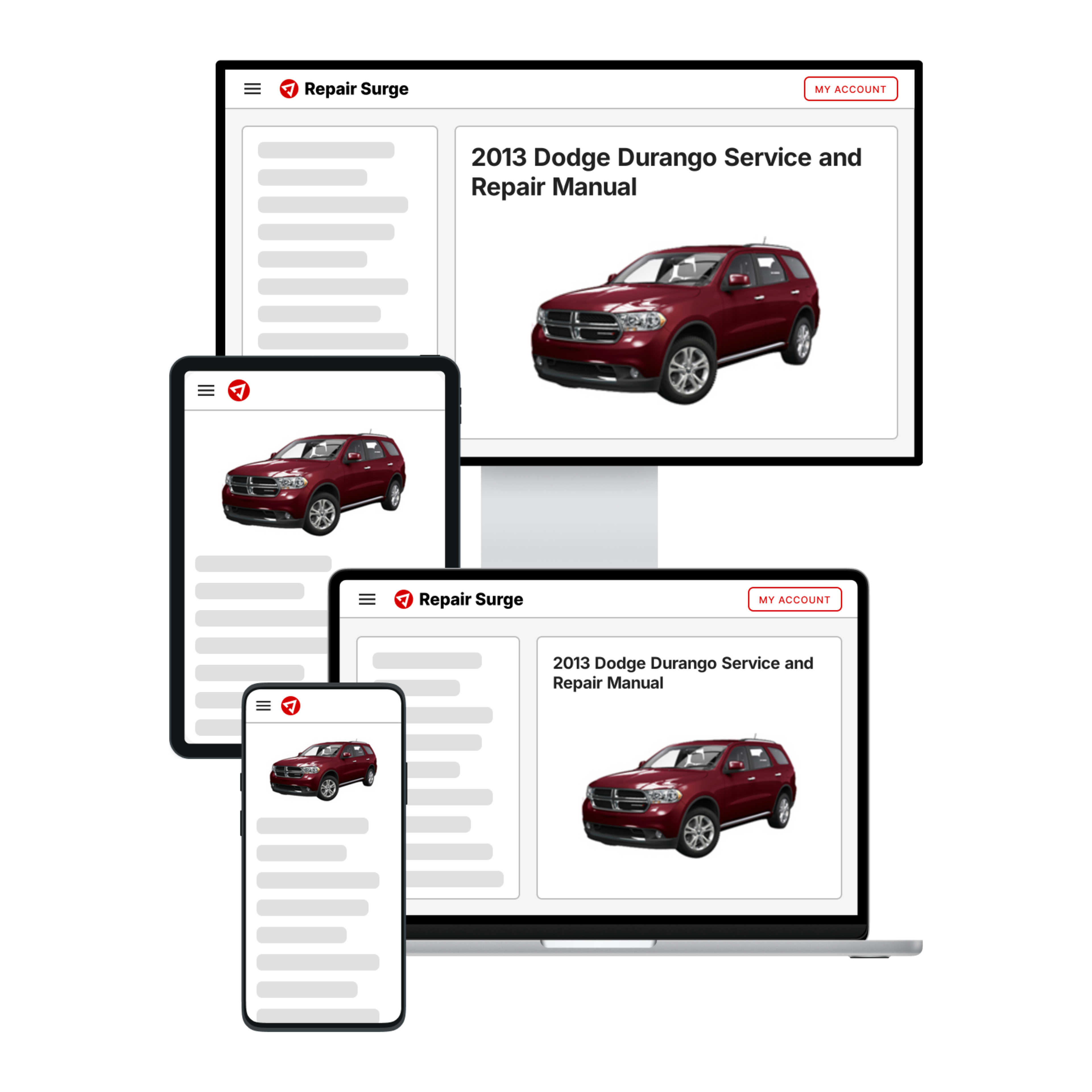 2013 Dodge Durango service and repair manual hero image