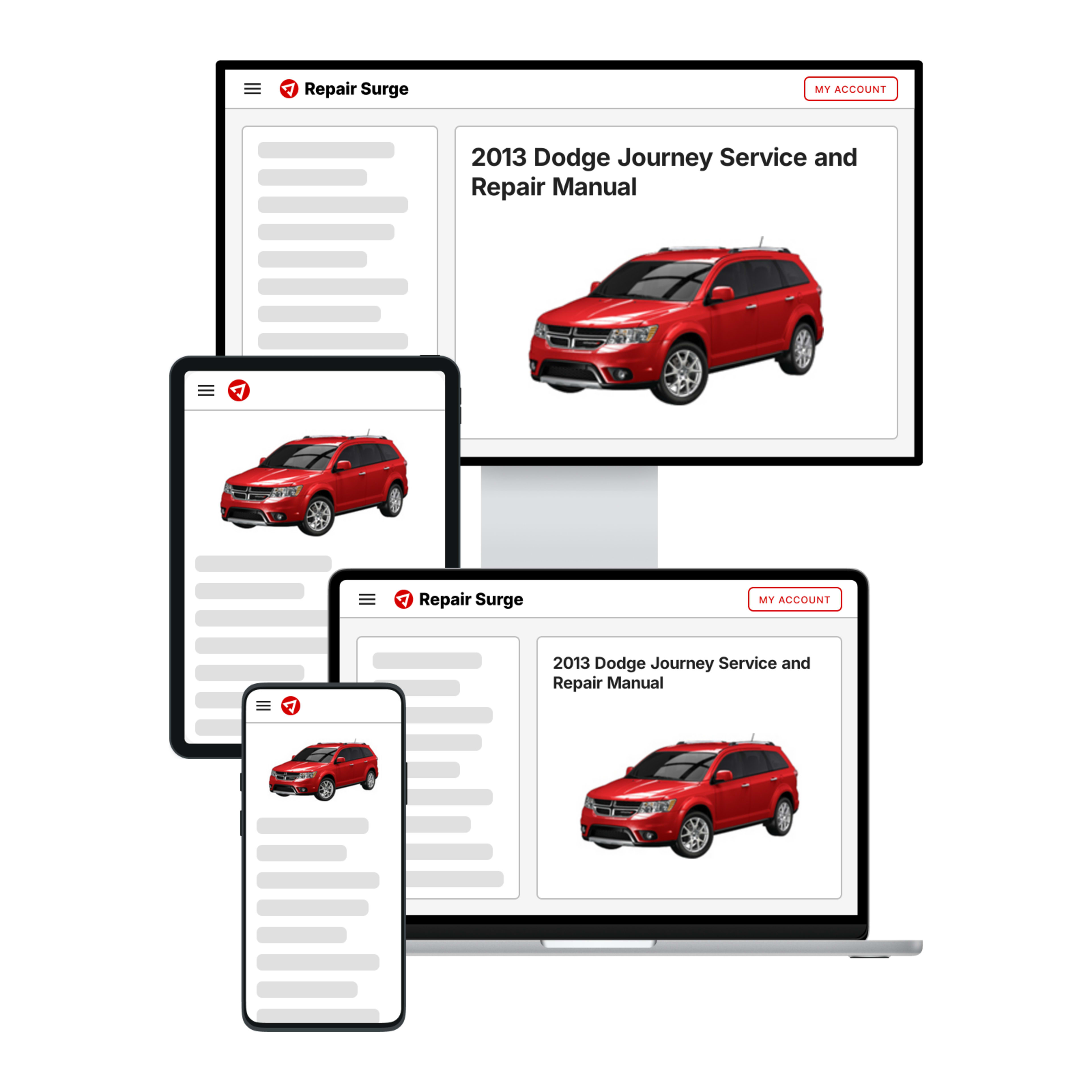 2013 Dodge Journey service and repair manual hero image