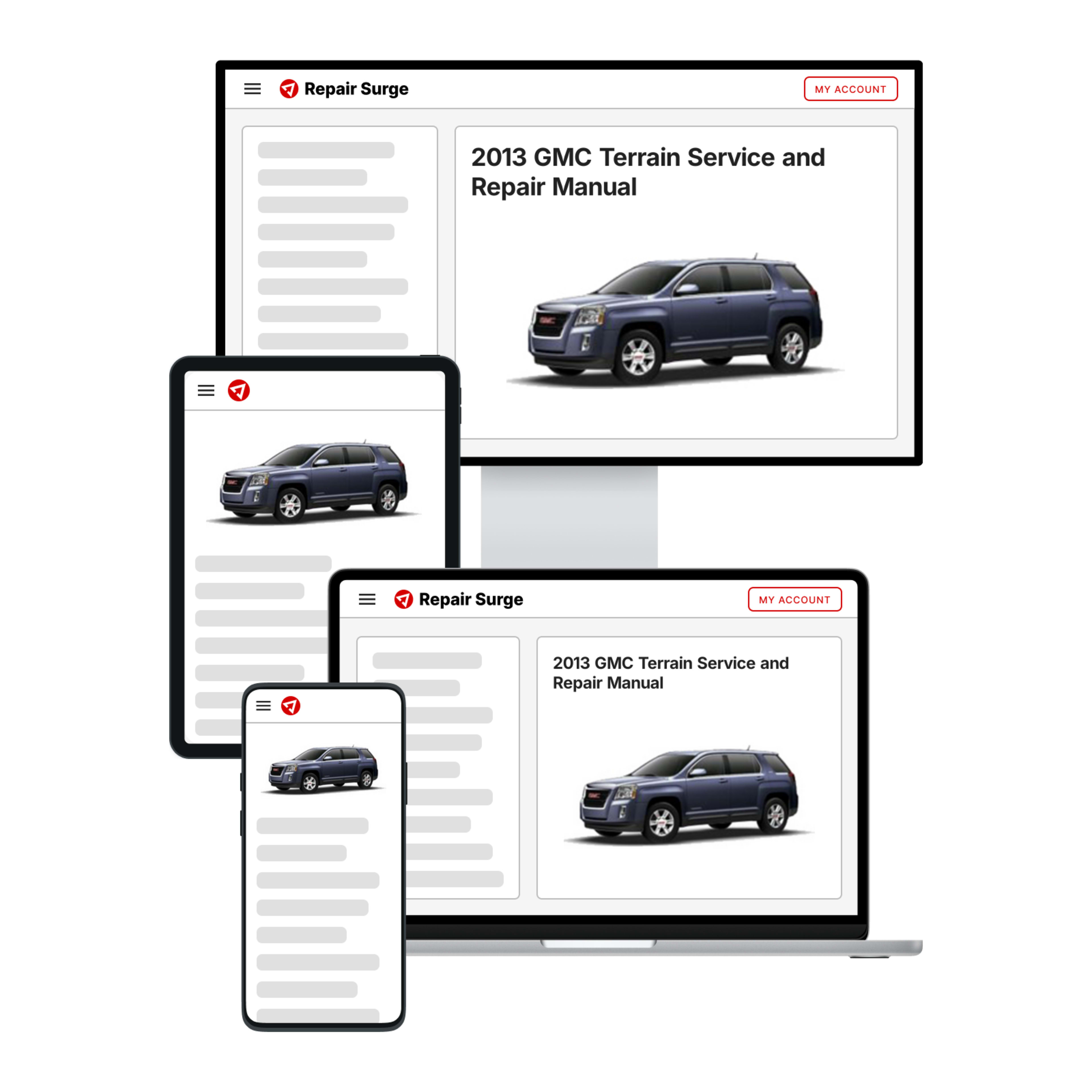 2013 GMC Terrain service and repair manual hero image