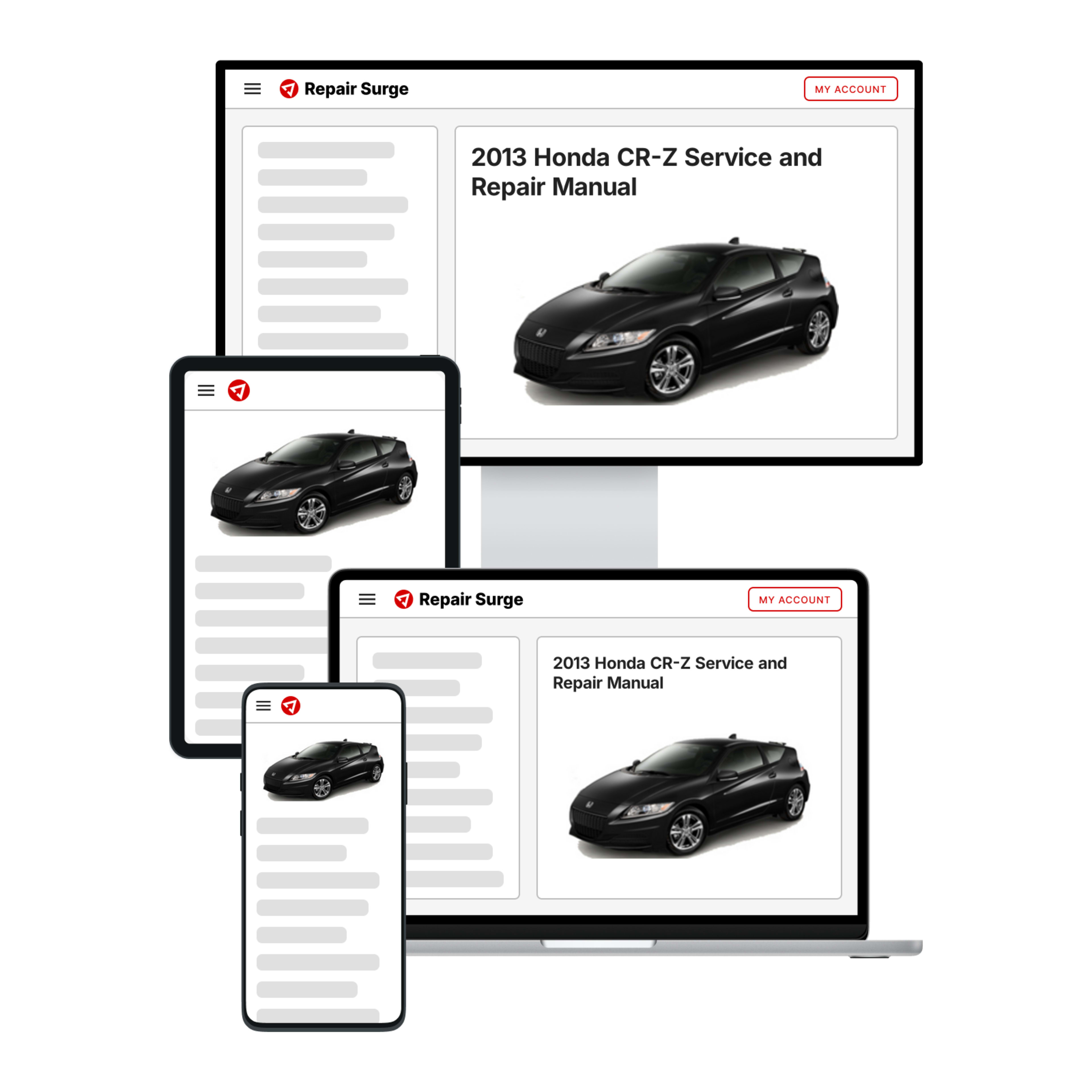 2013 Honda CR-Z service and repair manual hero image