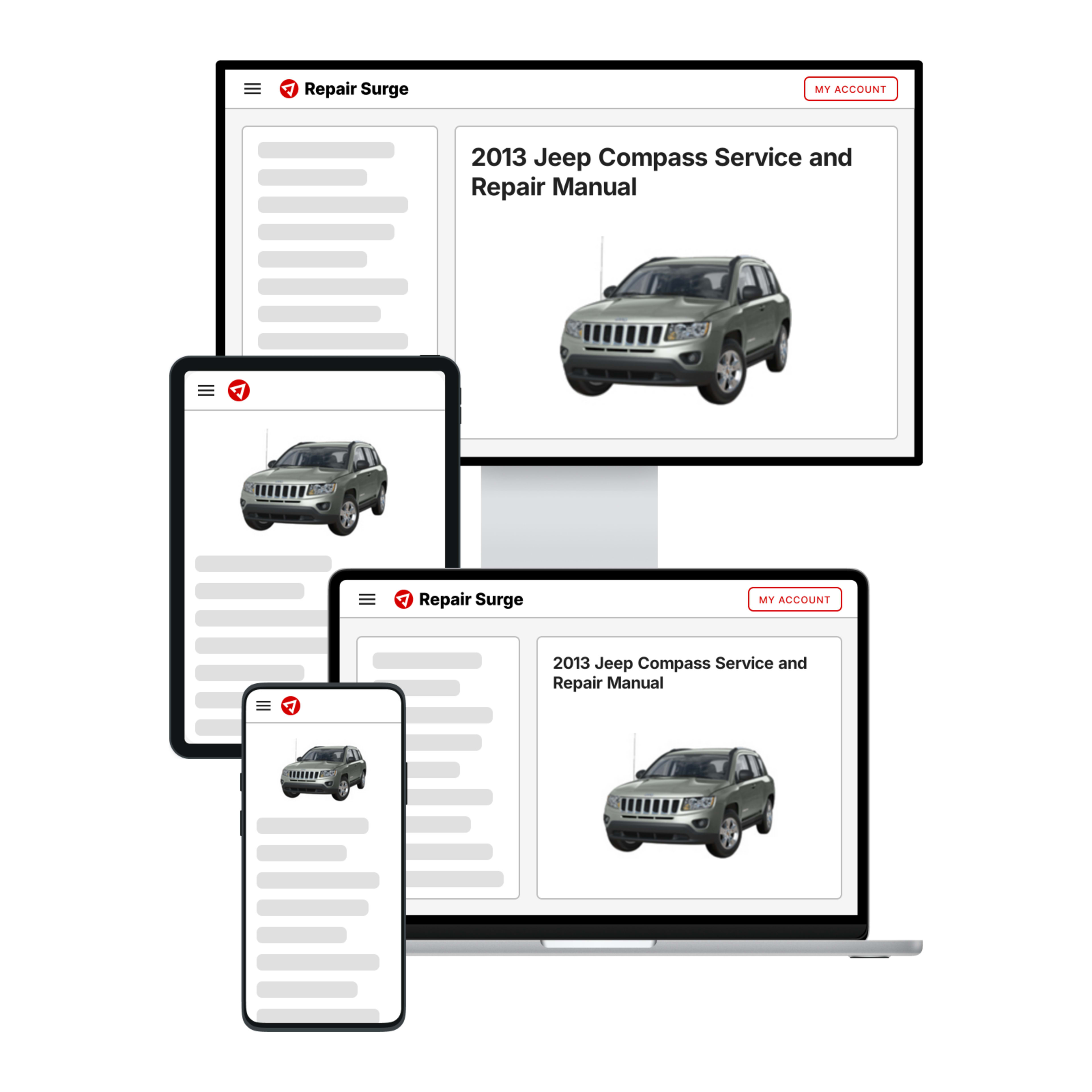 2013 Jeep Compass service and repair manual hero image