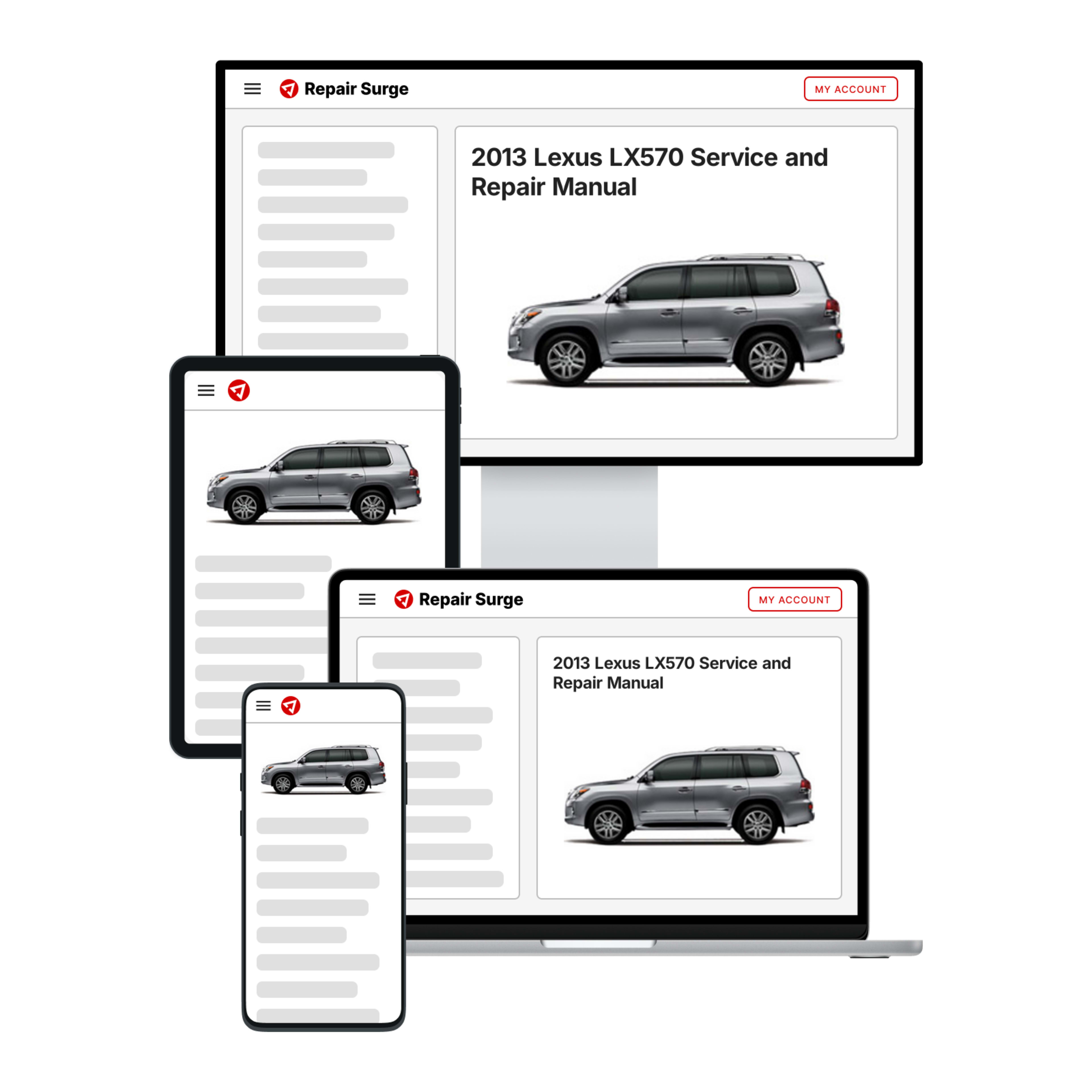 2013 Lexus LX570 service and repair manual hero image