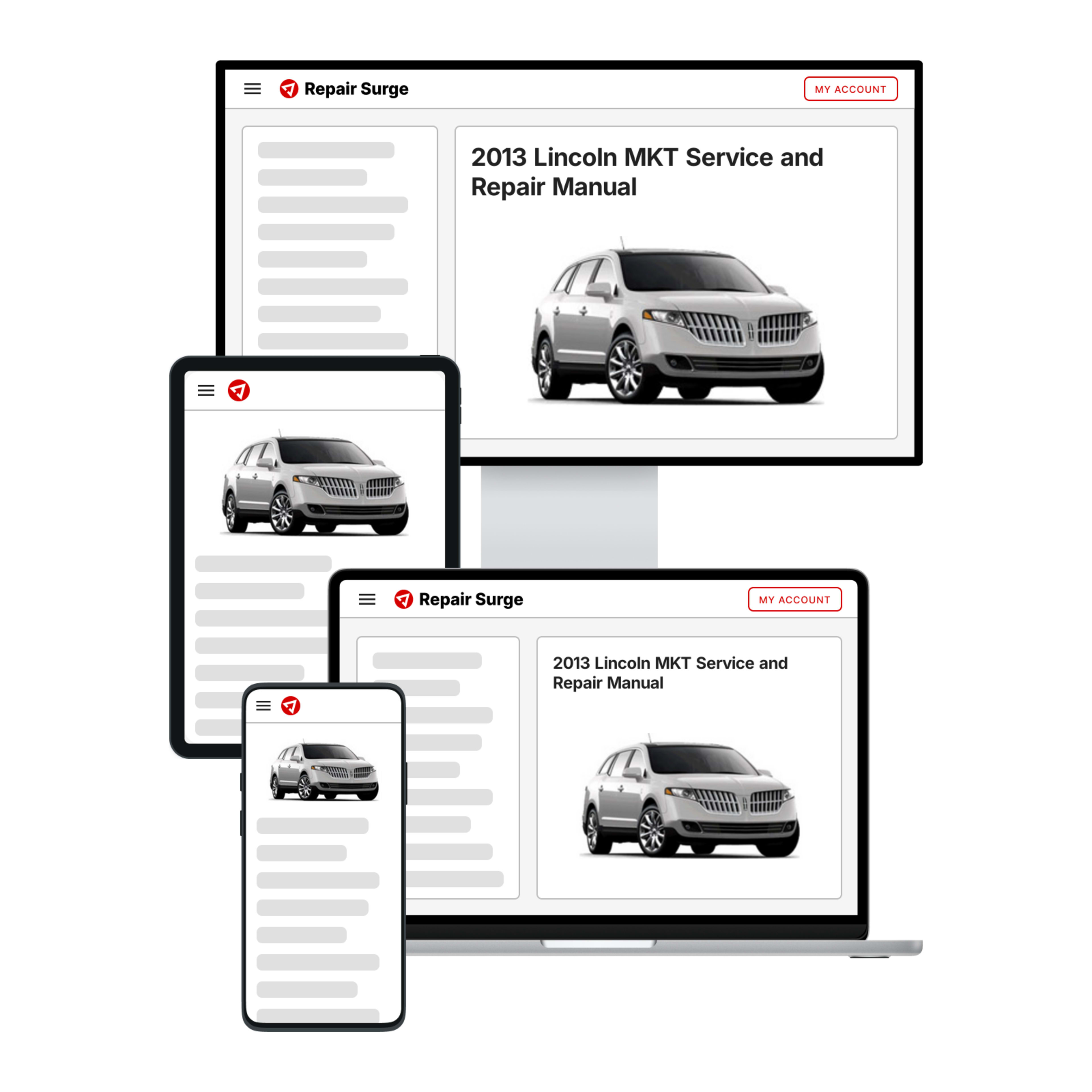 2013 Lincoln MKT service and repair manual hero image