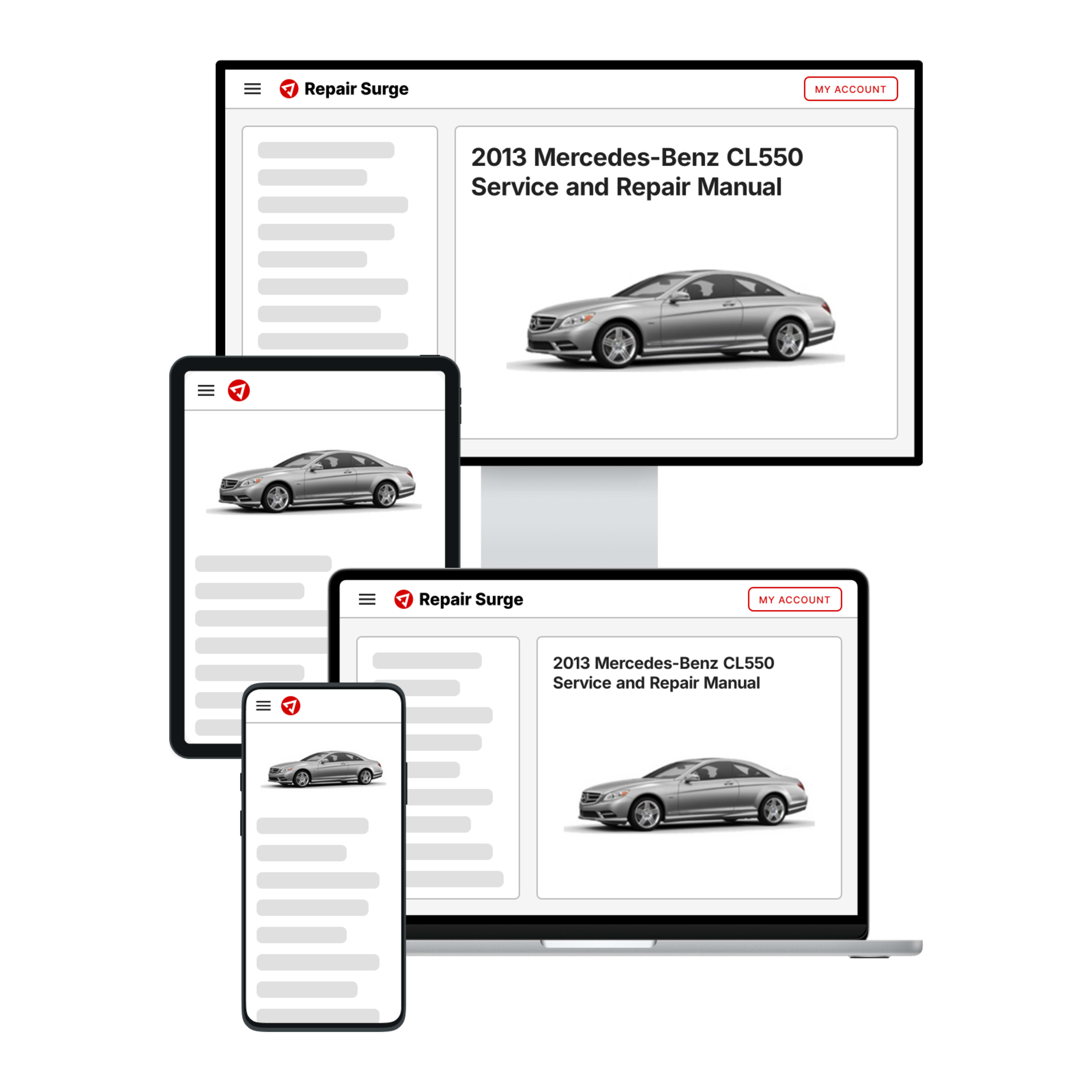 2013 Mercedes-Benz CL550 service and repair manual hero image
