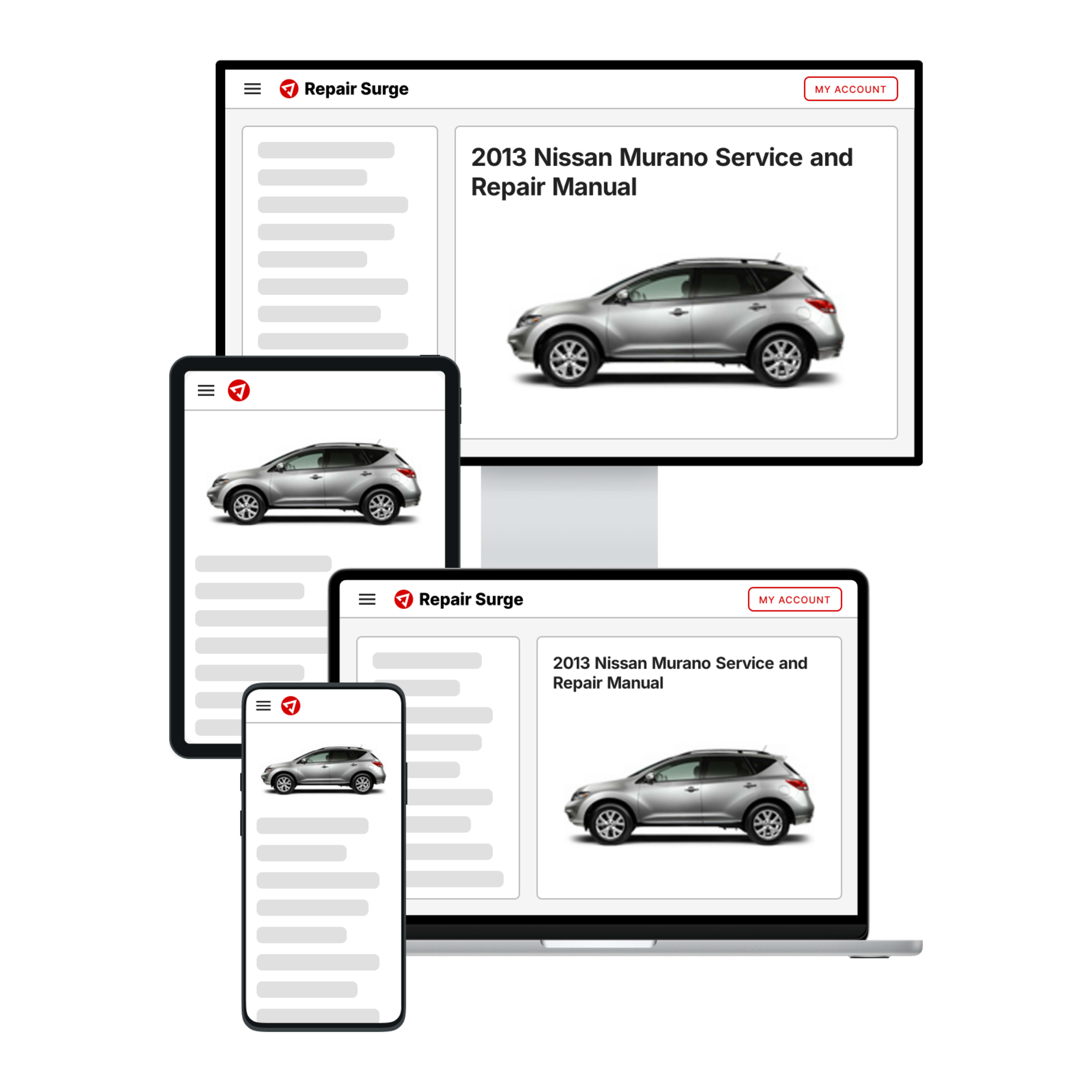 2013 Nissan Murano service and repair manual hero image