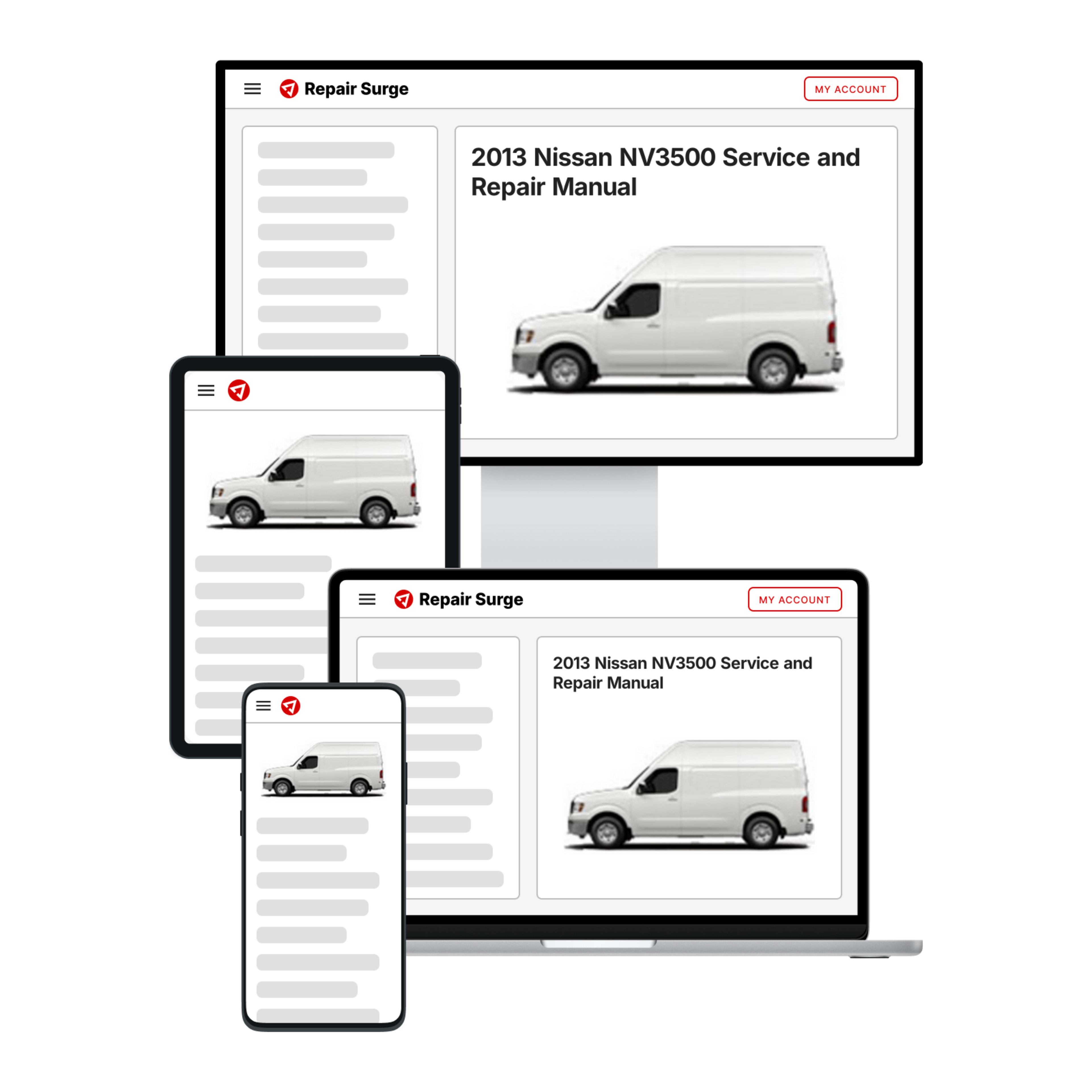 2013 Nissan NV3500 service and repair manual hero image
