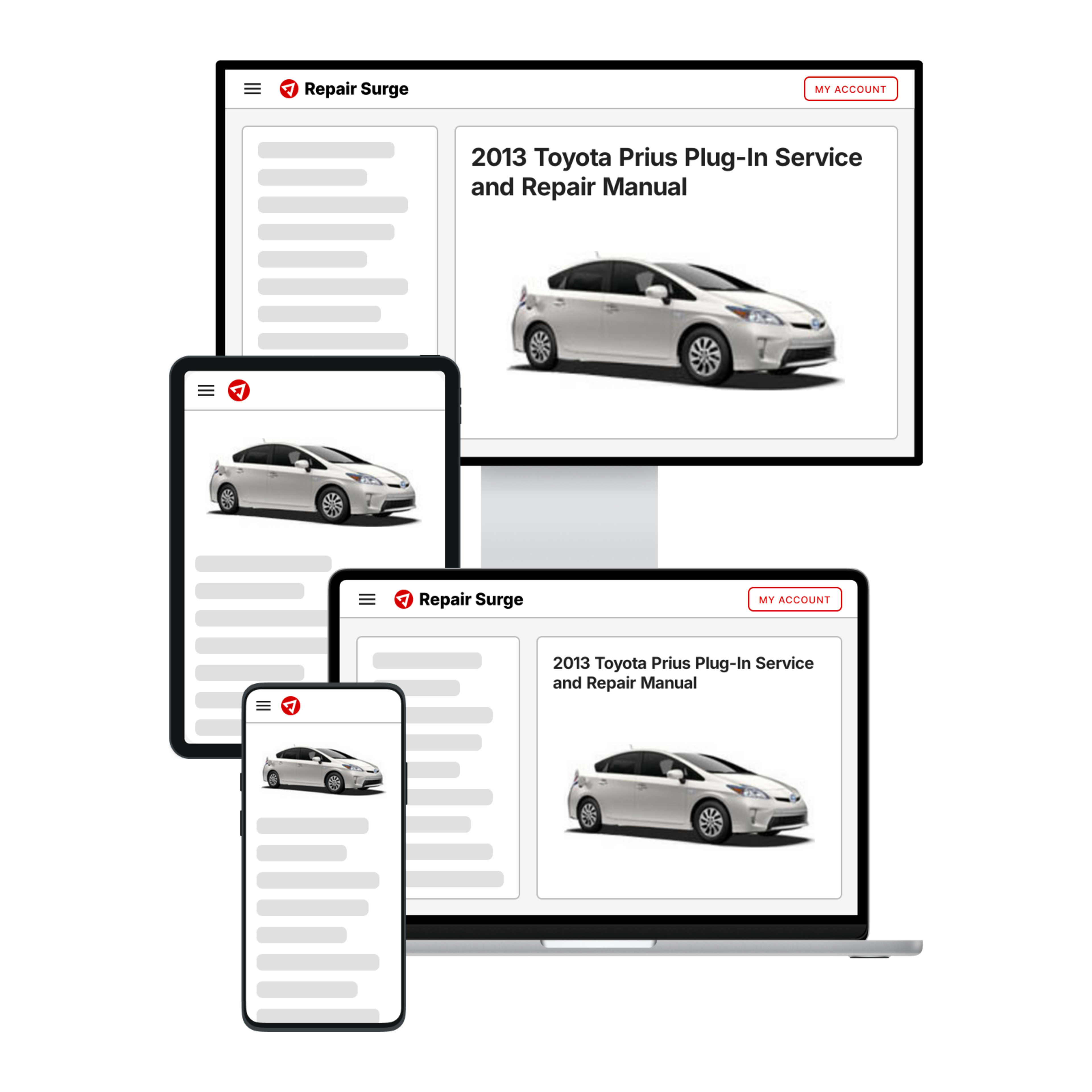 2013 Toyota Prius Plug-In service and repair manual hero image