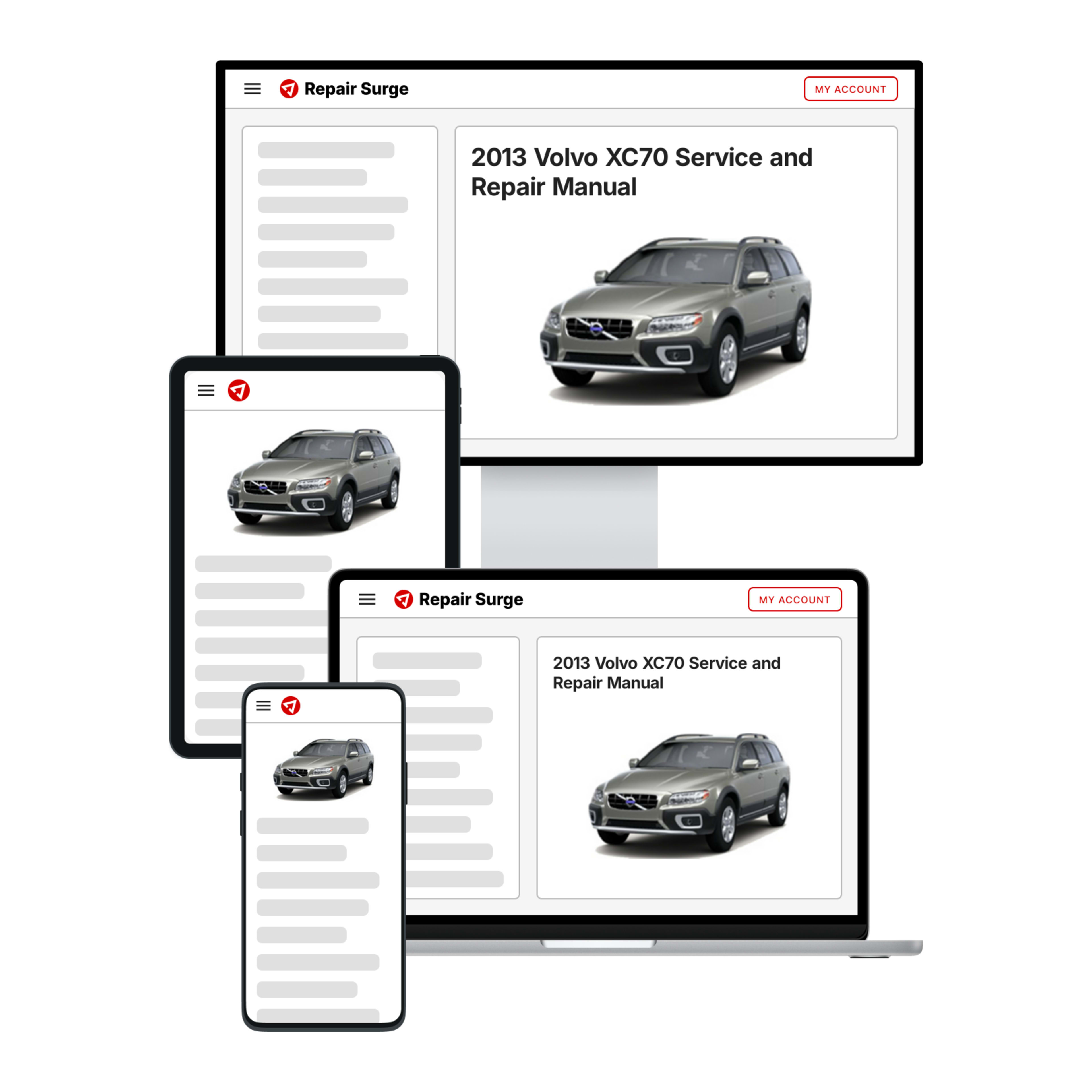 2013 Volvo XC70 service and repair manual hero image