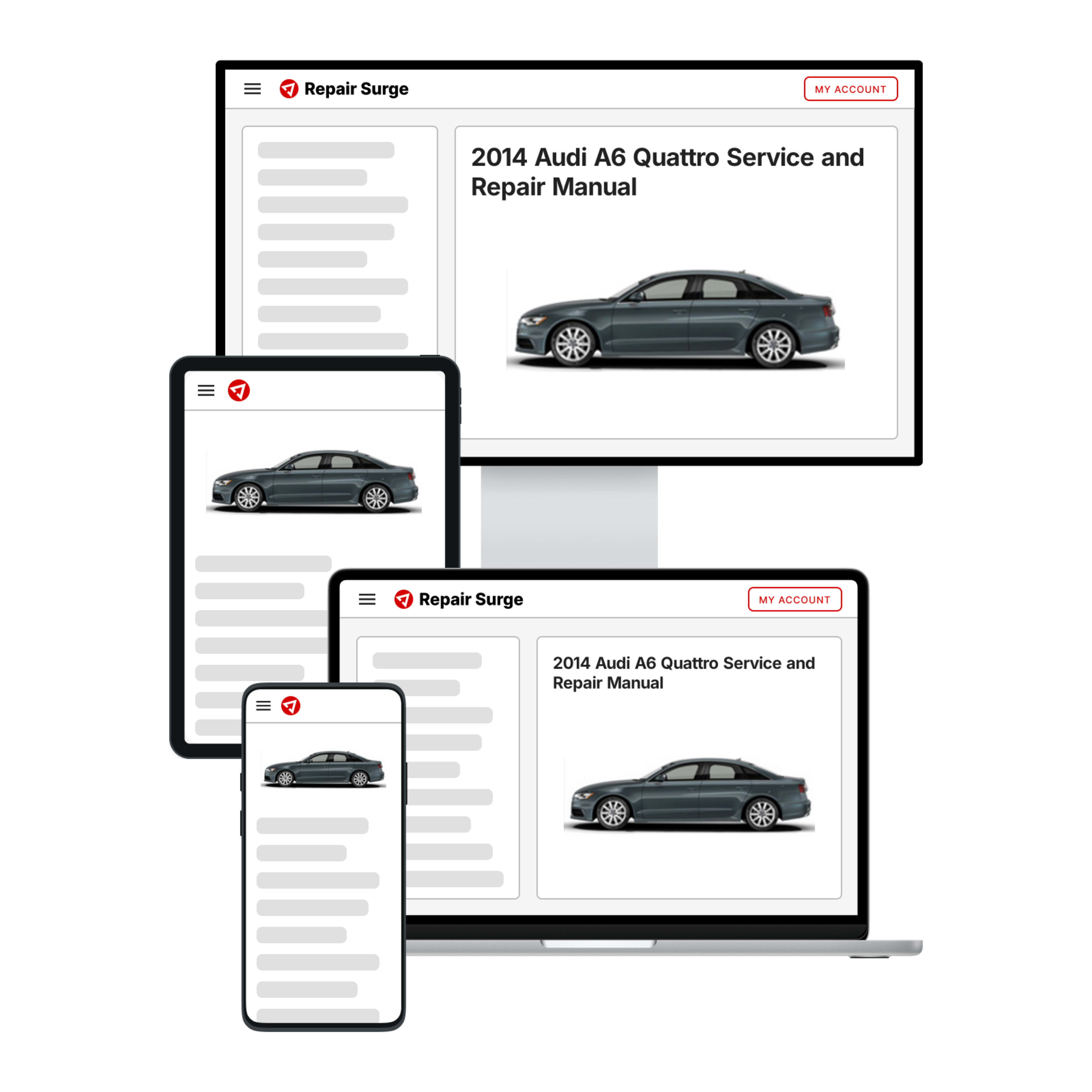 2014 Audi A6 Quattro service and repair manual hero image