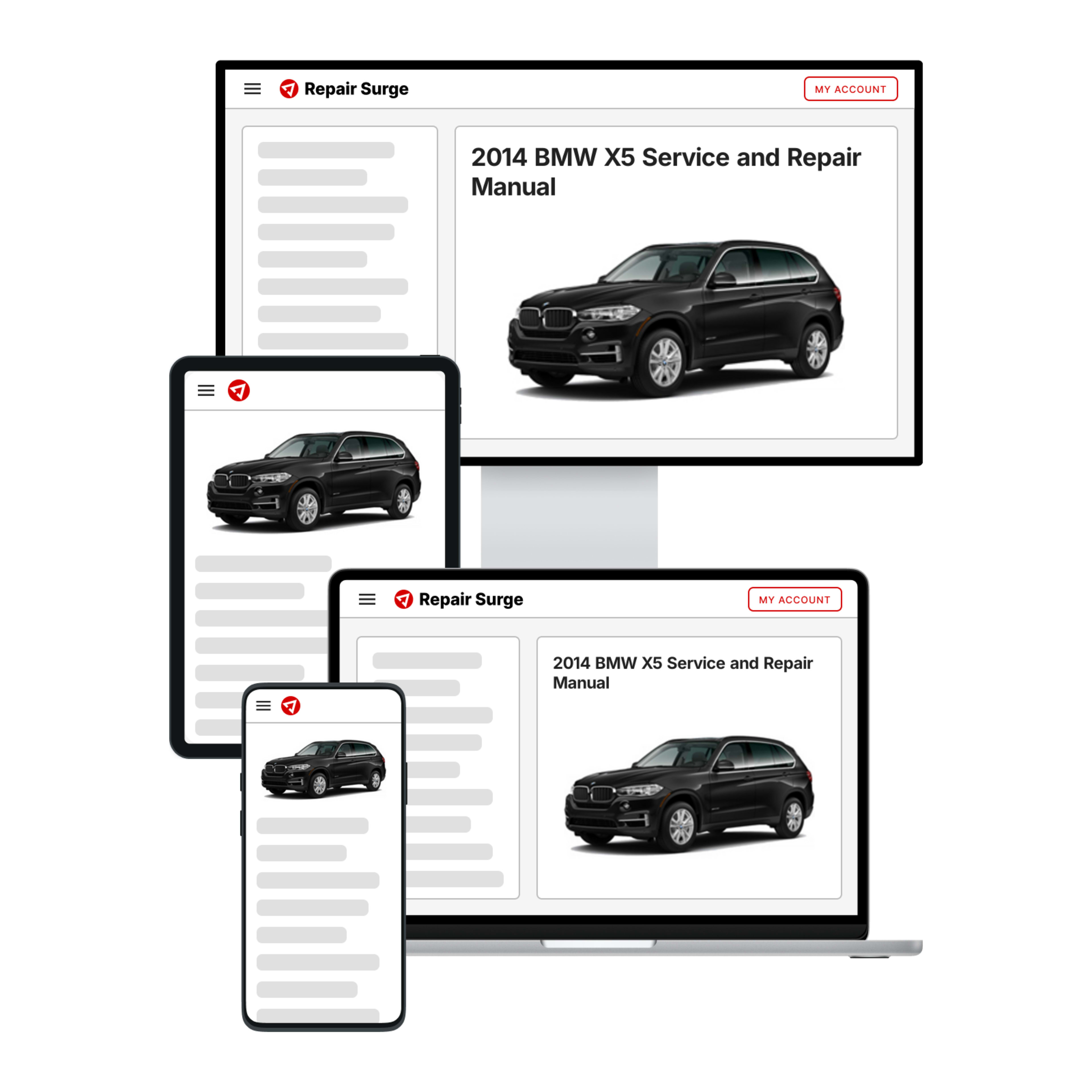 2014 BMW X5 service and repair manual hero image