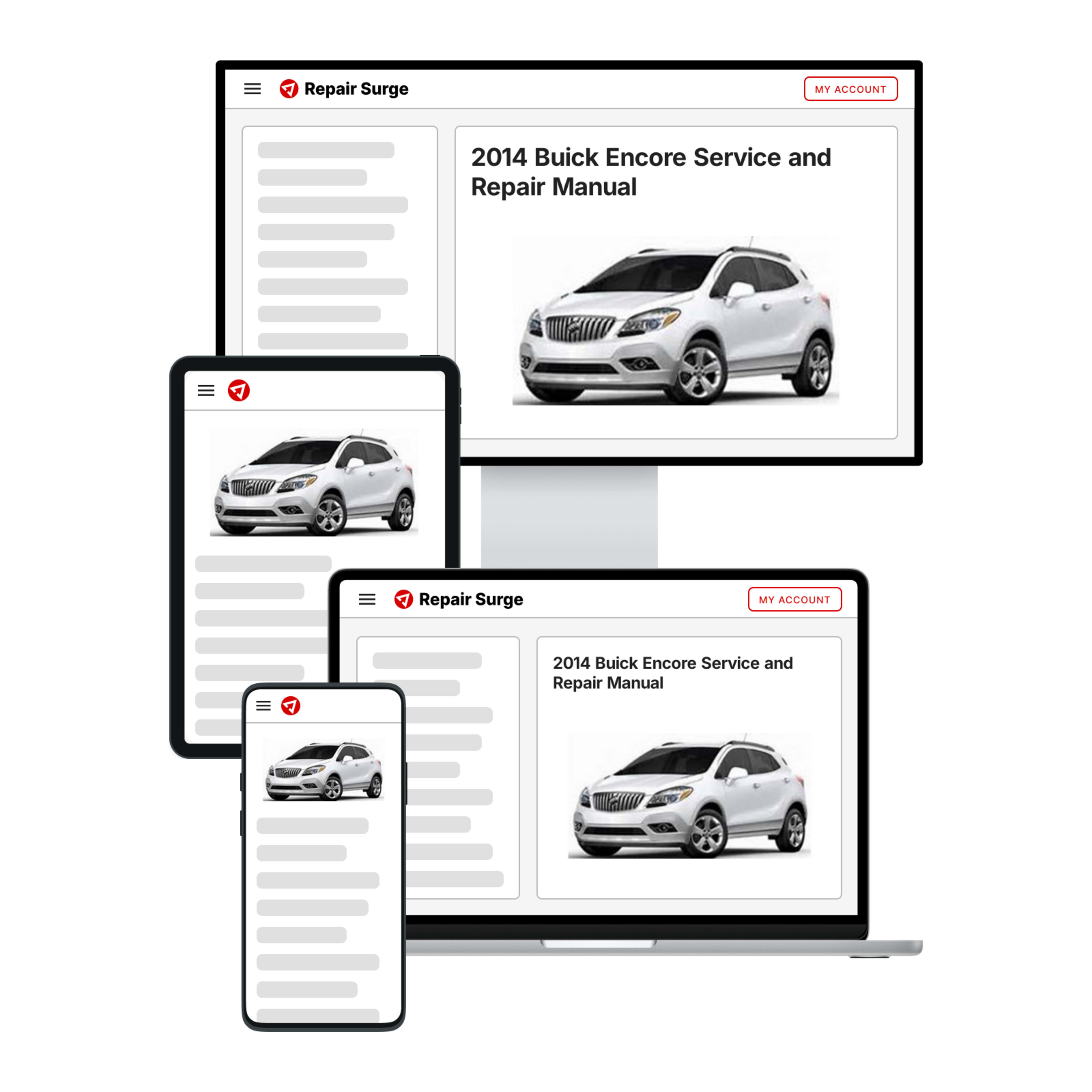 2014 Buick Encore service and repair manual hero image