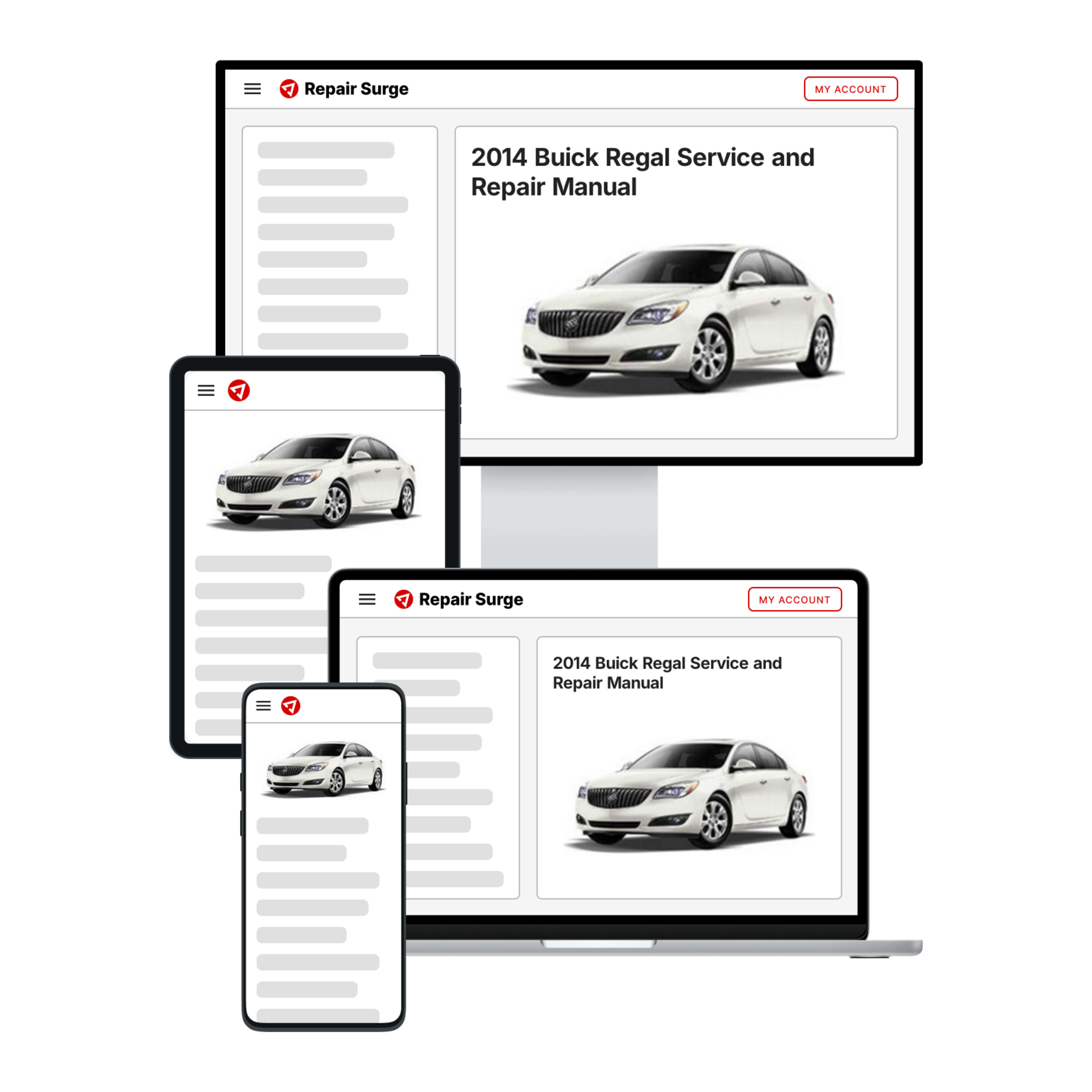 2014 Buick Regal service and repair manual hero image