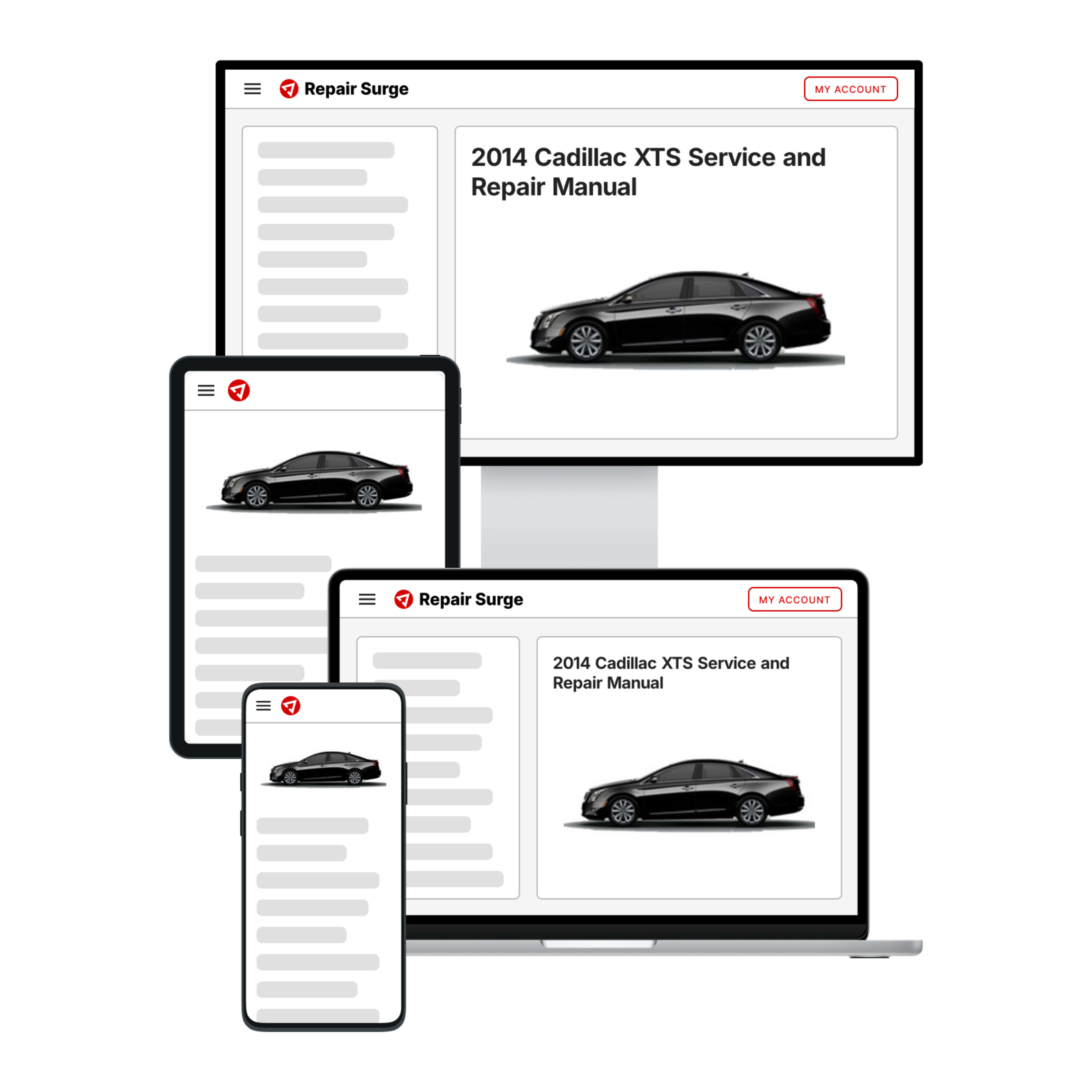 2014 Cadillac XTS service and repair manual hero image