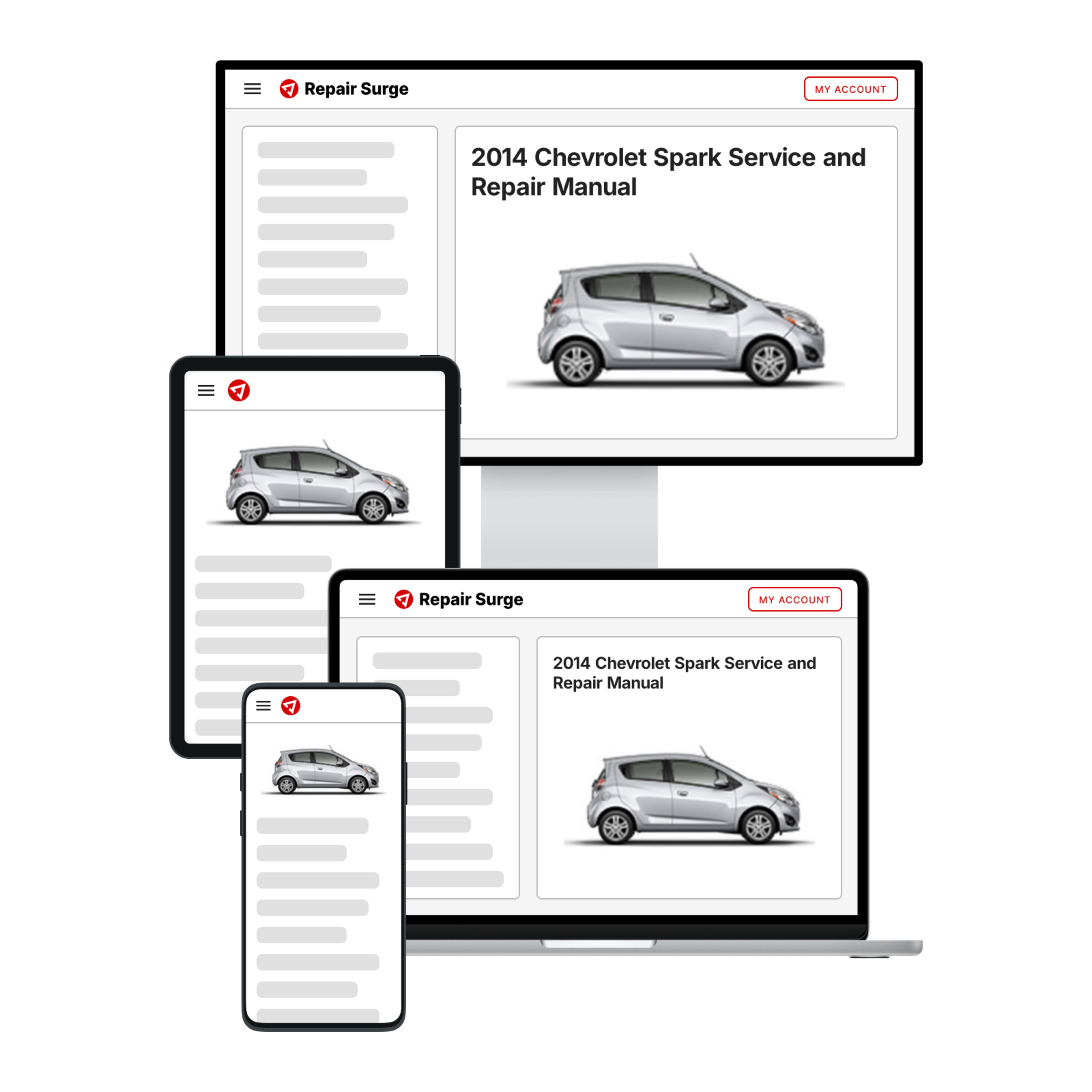 2014 Chevrolet Spark service and repair manual hero image