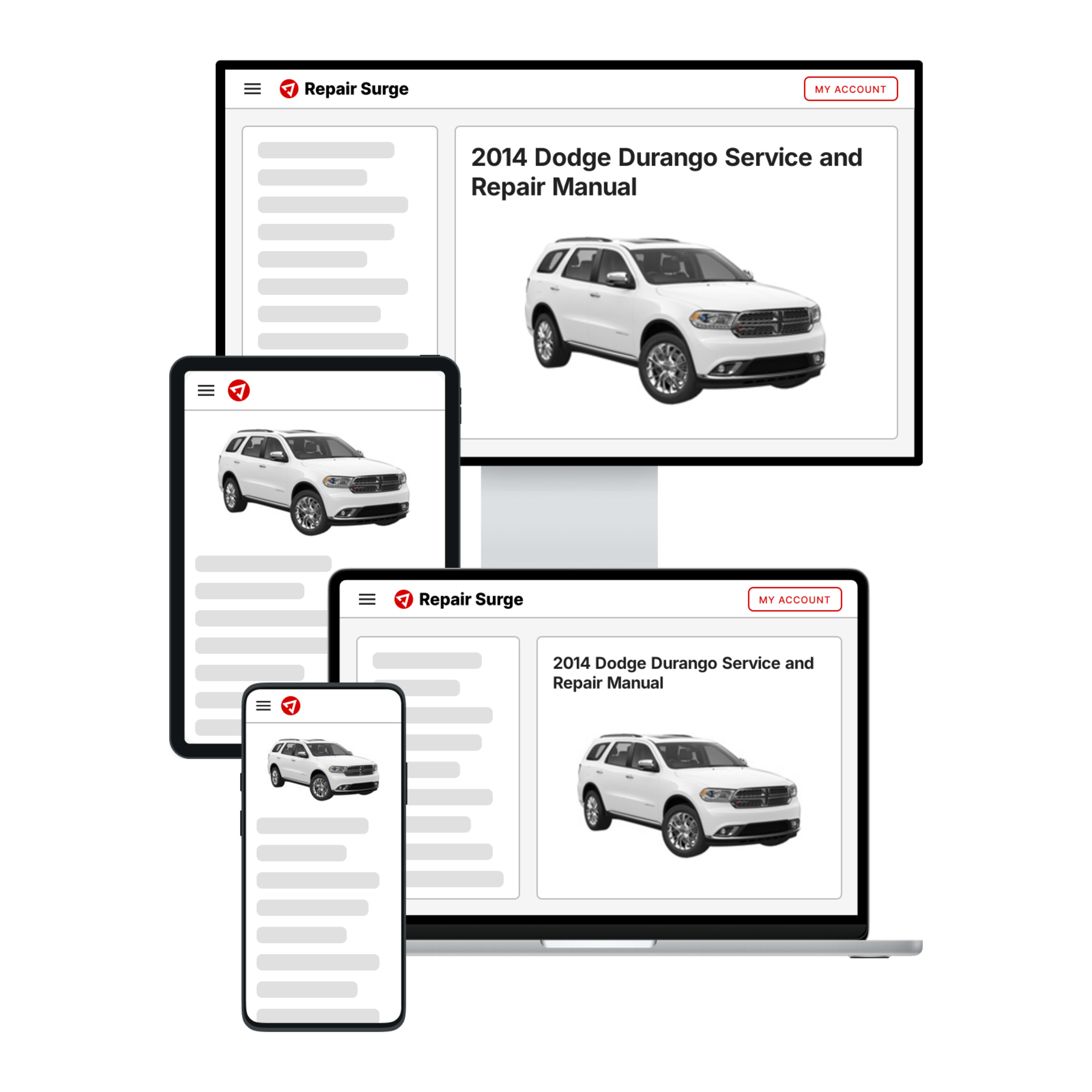 2014 Dodge Durango service and repair manual hero image