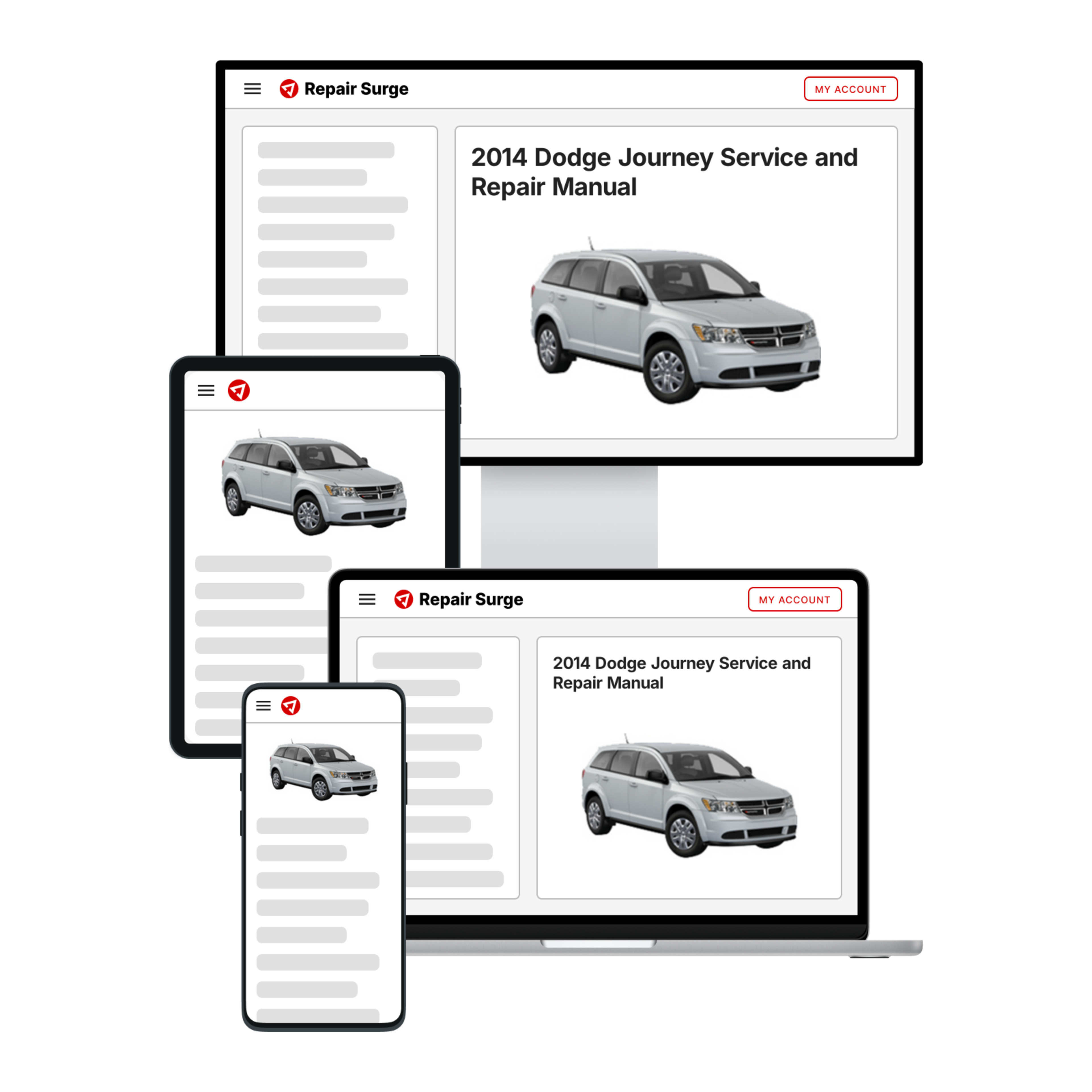 2014 Dodge Journey service and repair manual hero image