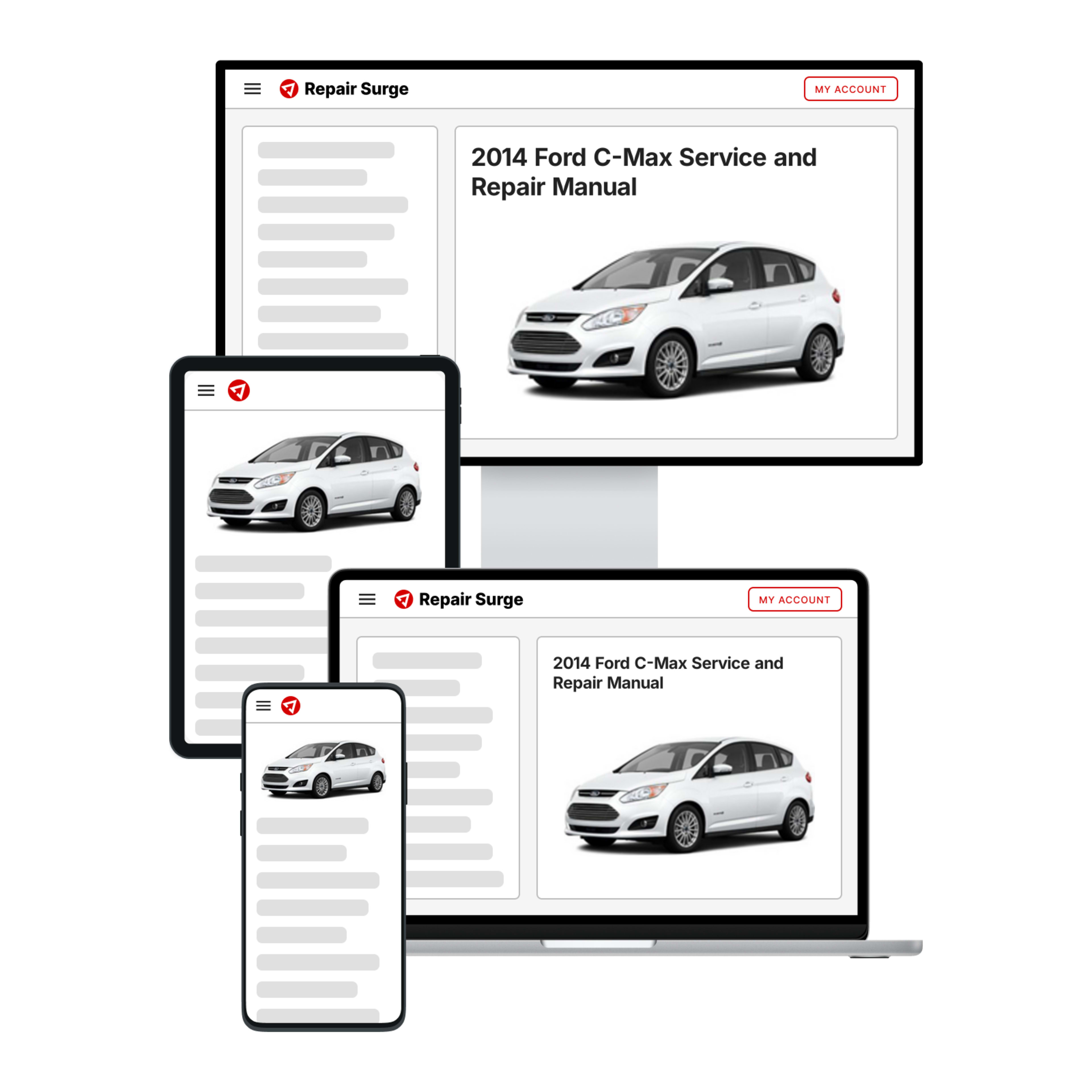 2014 Ford C-Max service and repair manual hero image