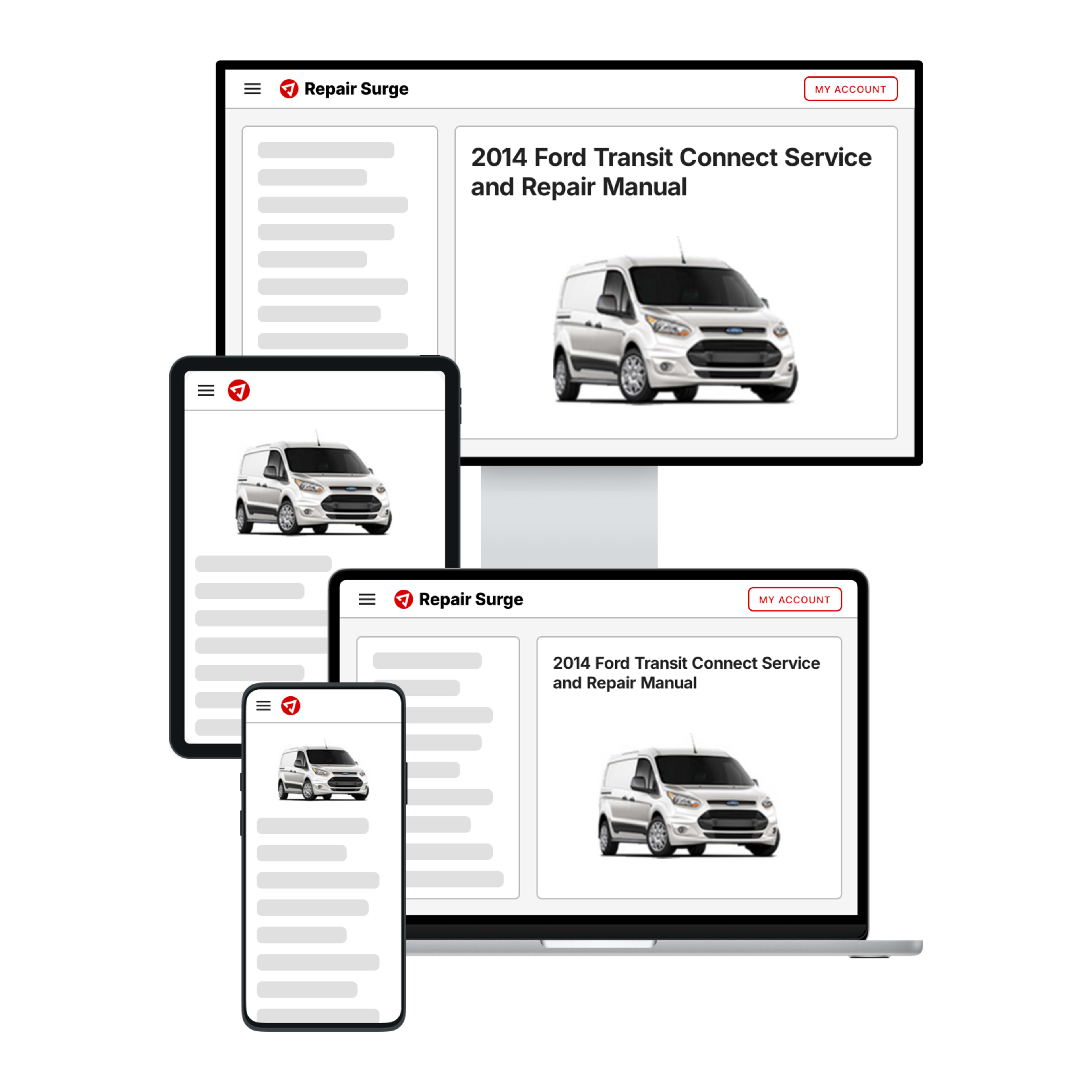 2014 Ford Transit Connect service and repair manual hero image