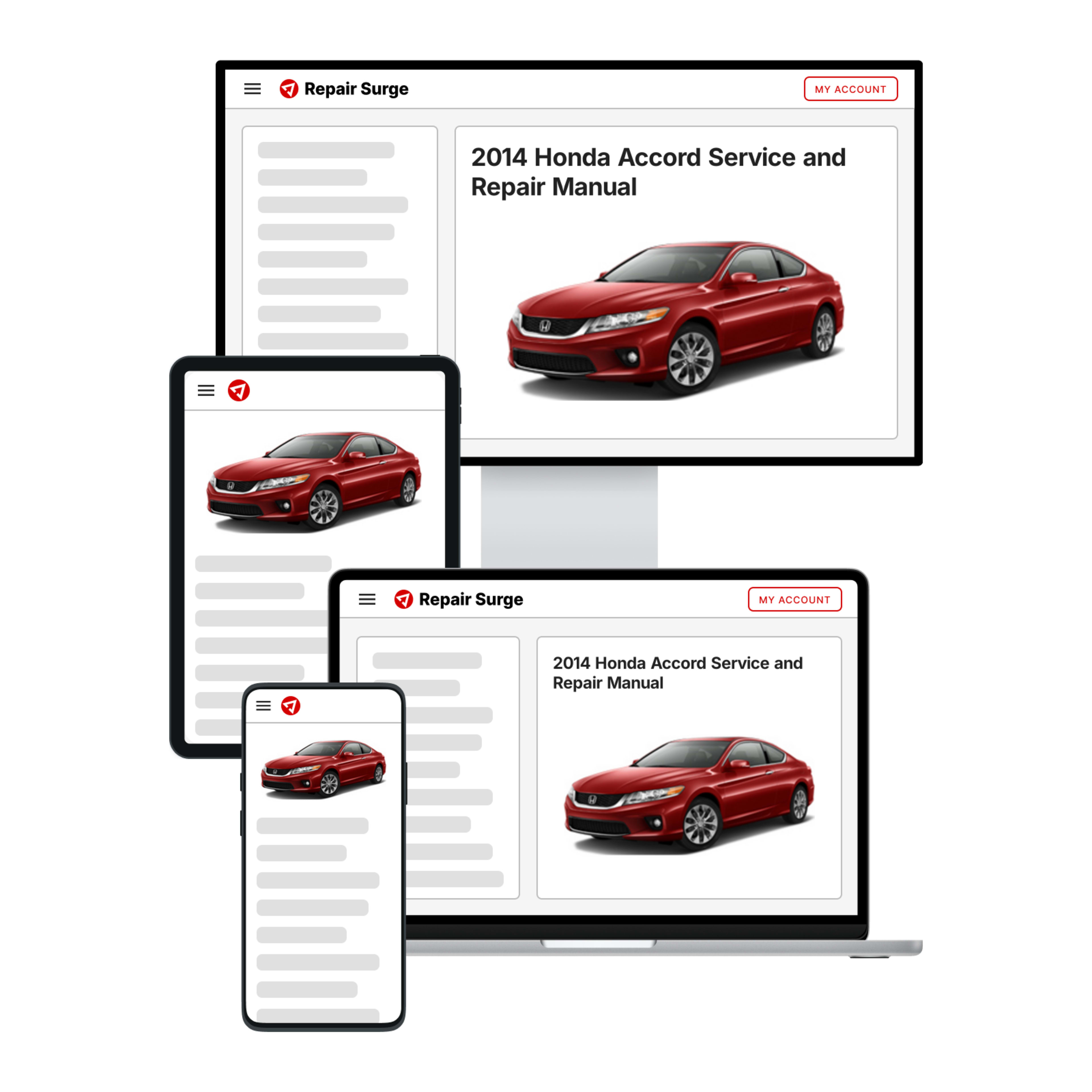 2014 Honda Accord service and repair manual hero image
