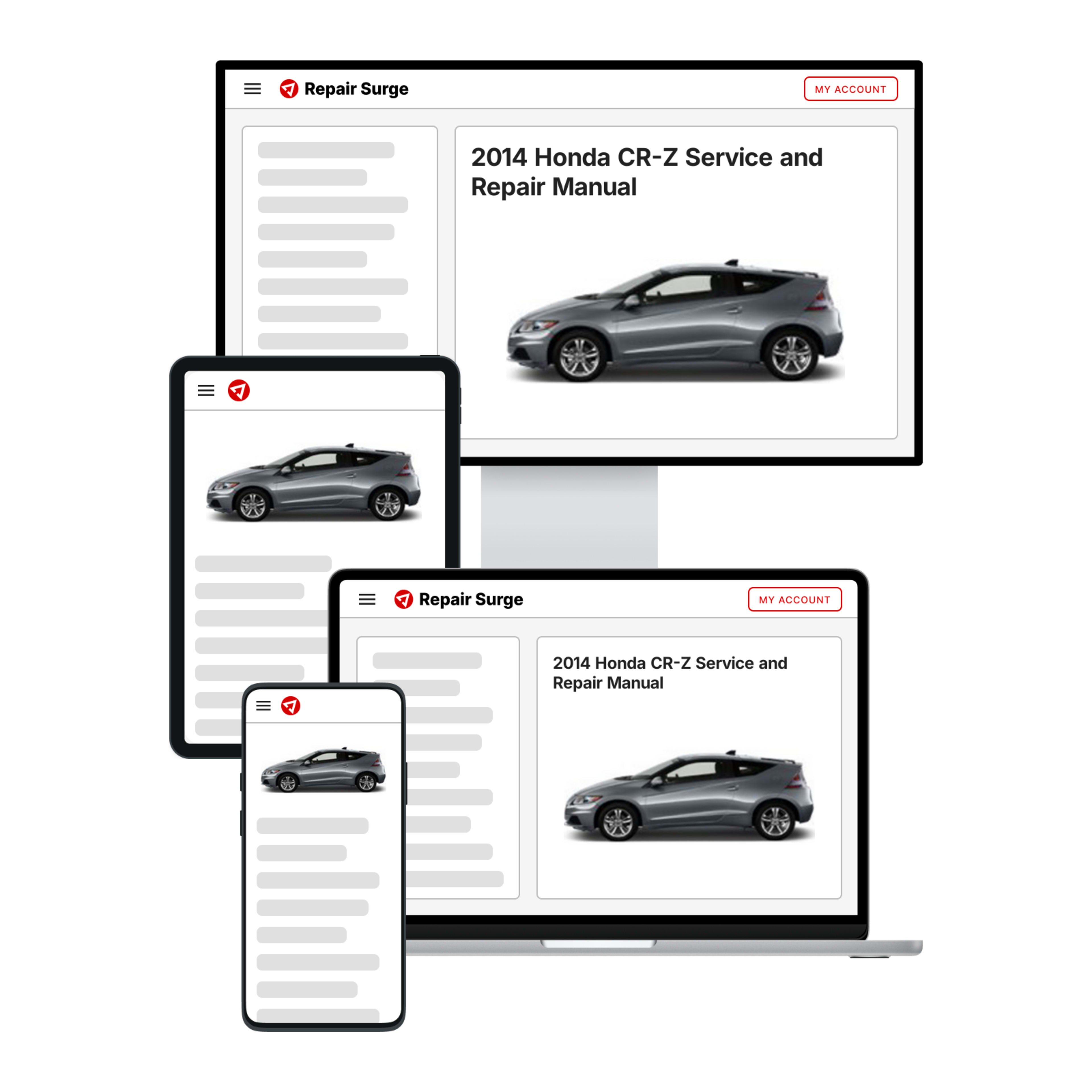 2014 Honda CR-Z service and repair manual hero image