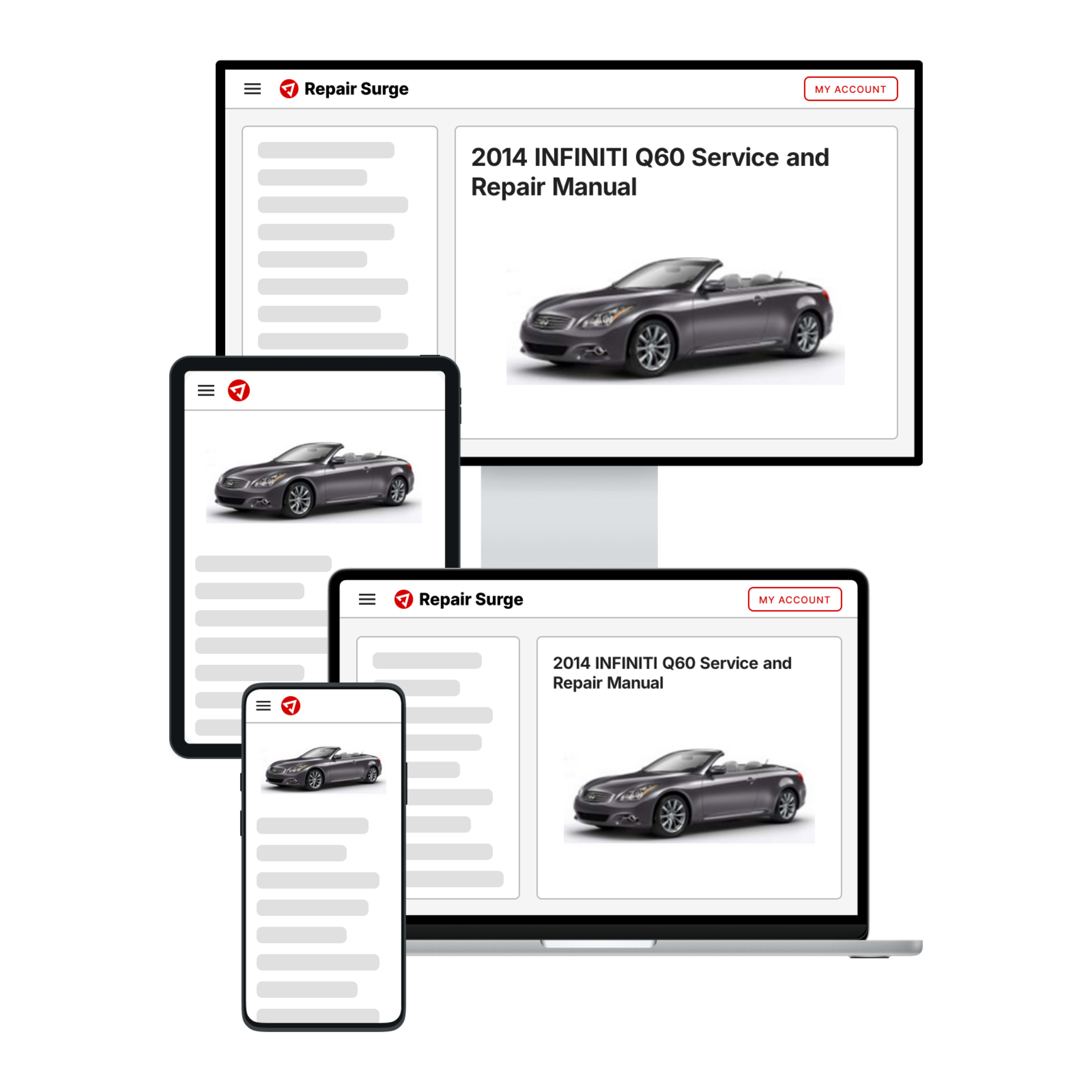 2014 INFINITI Q60 service and repair manual hero image