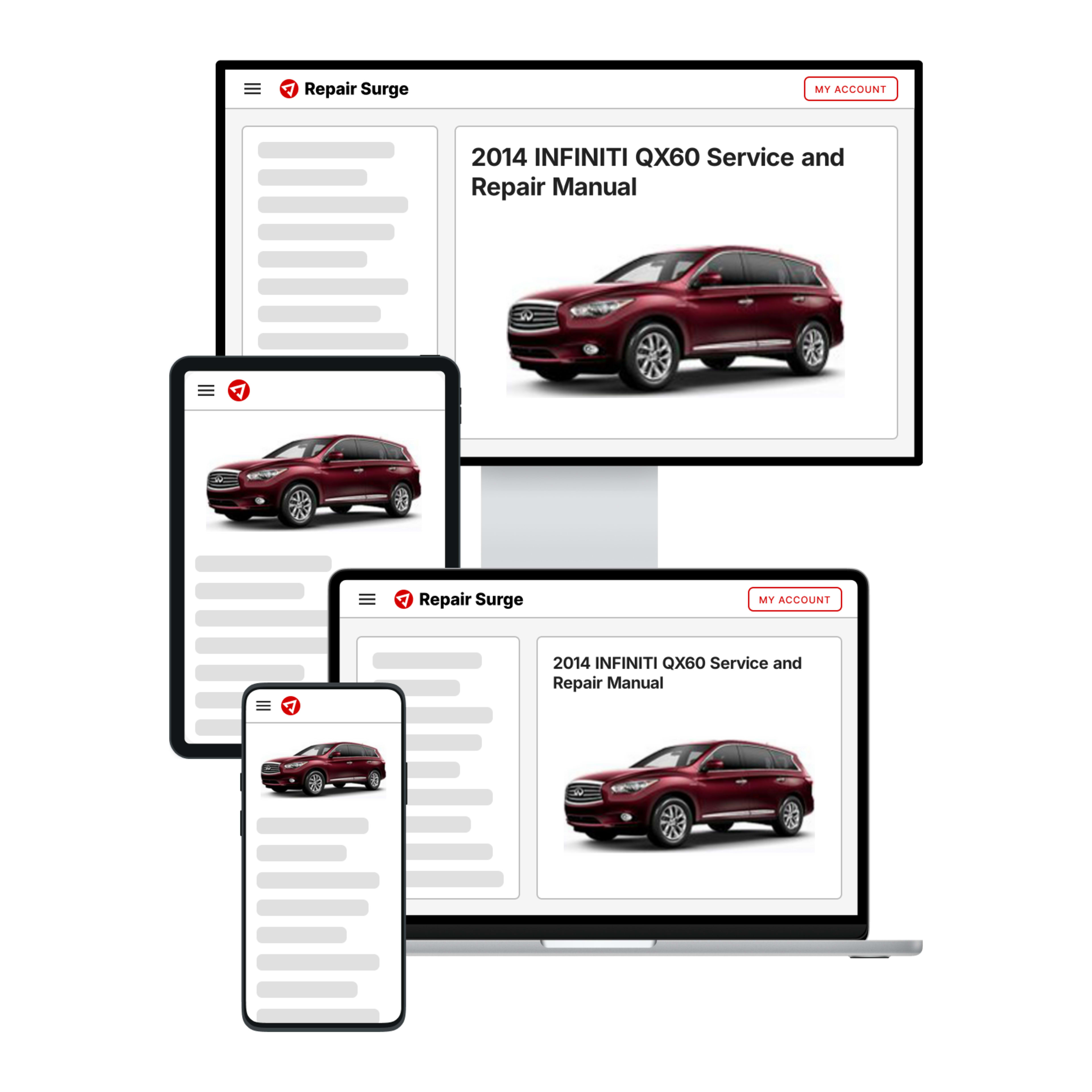 2014 INFINITI QX60 service and repair manual hero image