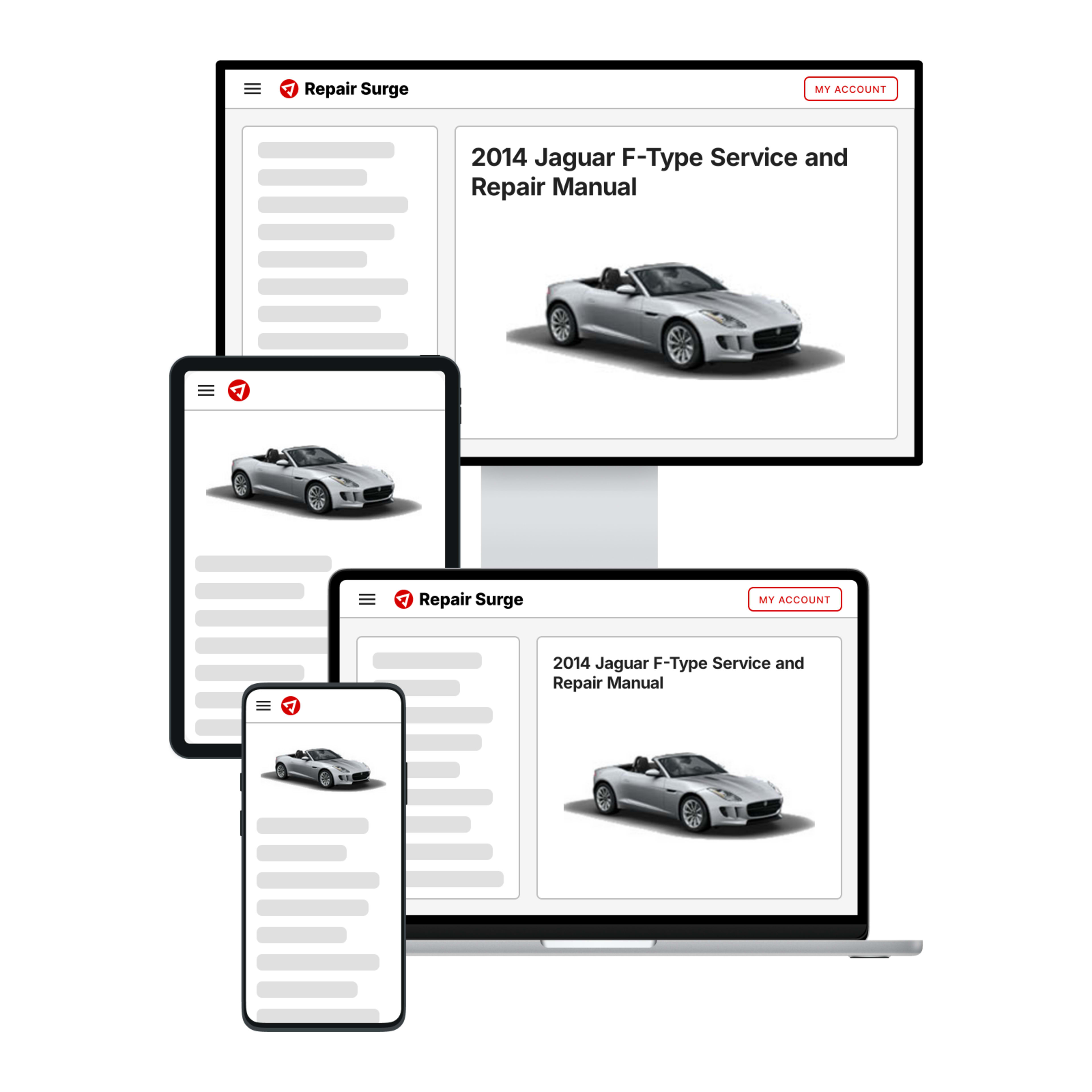 2014 Jaguar F-Type service and repair manual hero image