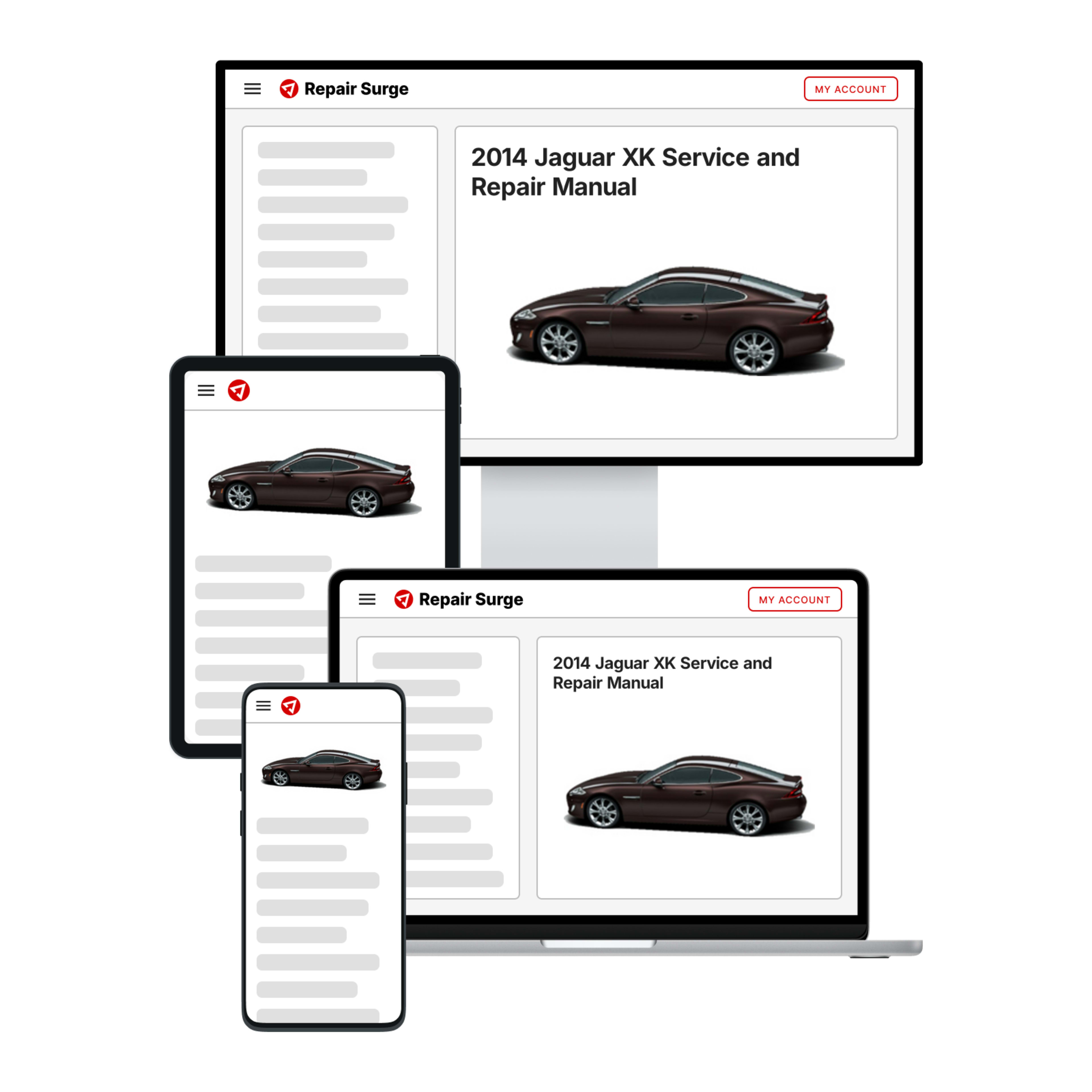 2014 Jaguar XK service and repair manual hero image