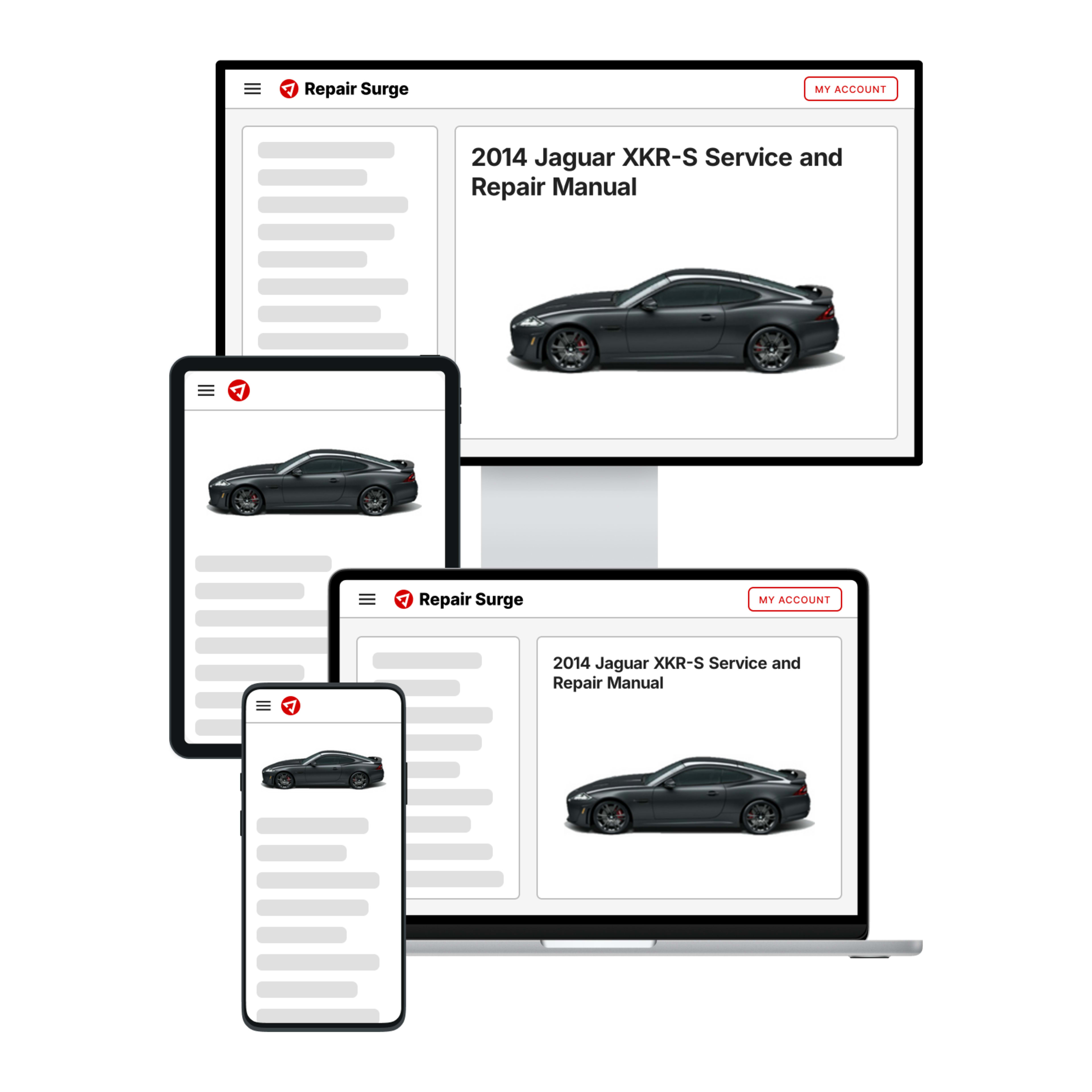 2014 Jaguar XKR-S service and repair manual hero image