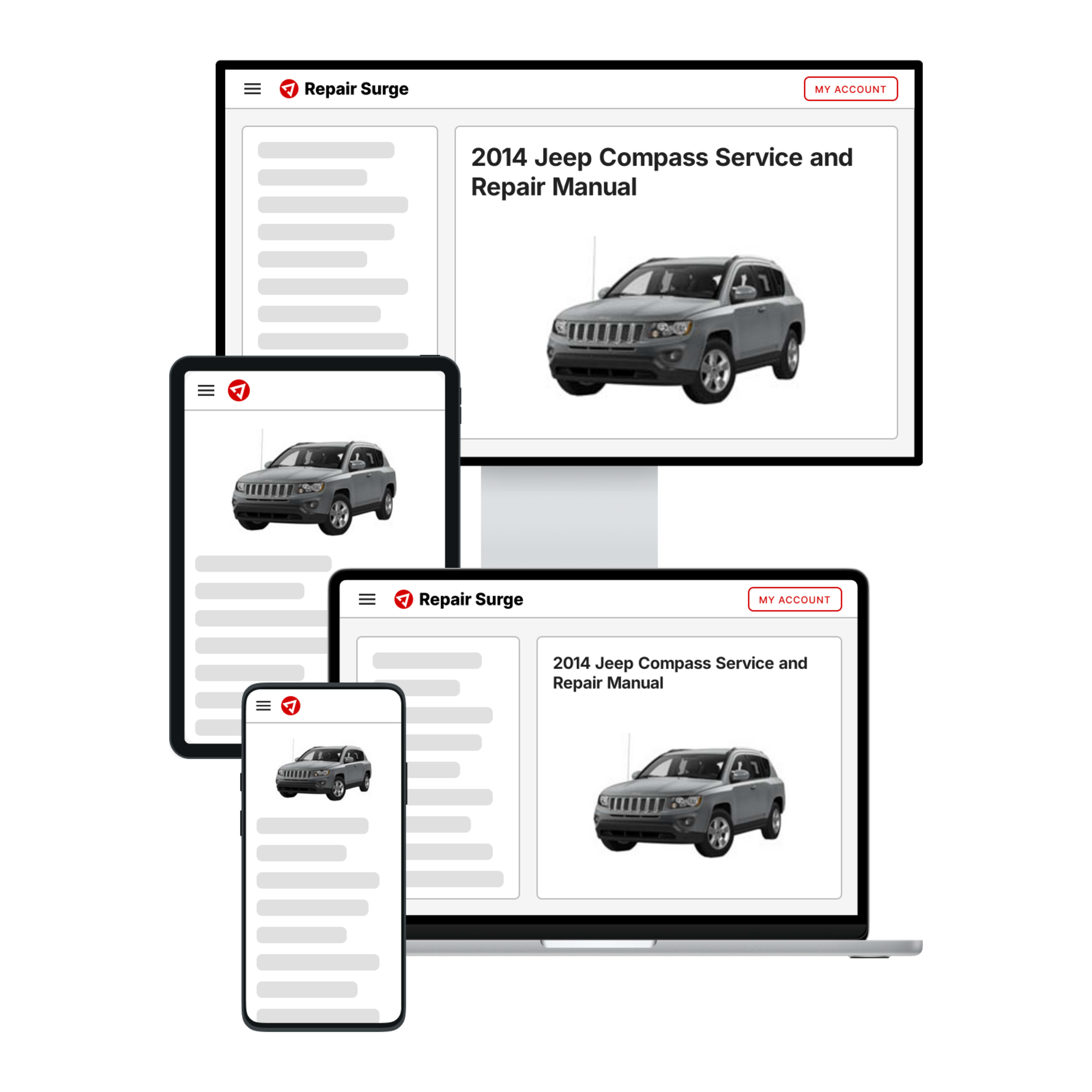 2014 Jeep Compass service and repair manual hero image